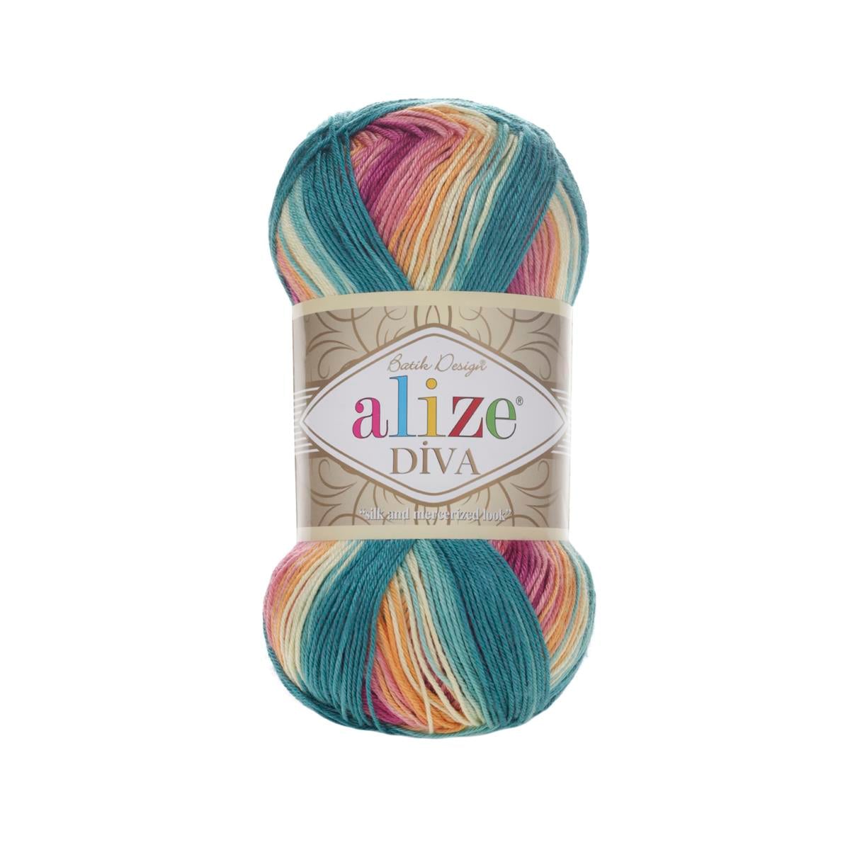 Alize Diva Batik Yarn 100g 4572 – Ombre Microfiber Acrylic Yarn for Knitting & Crochet Projects