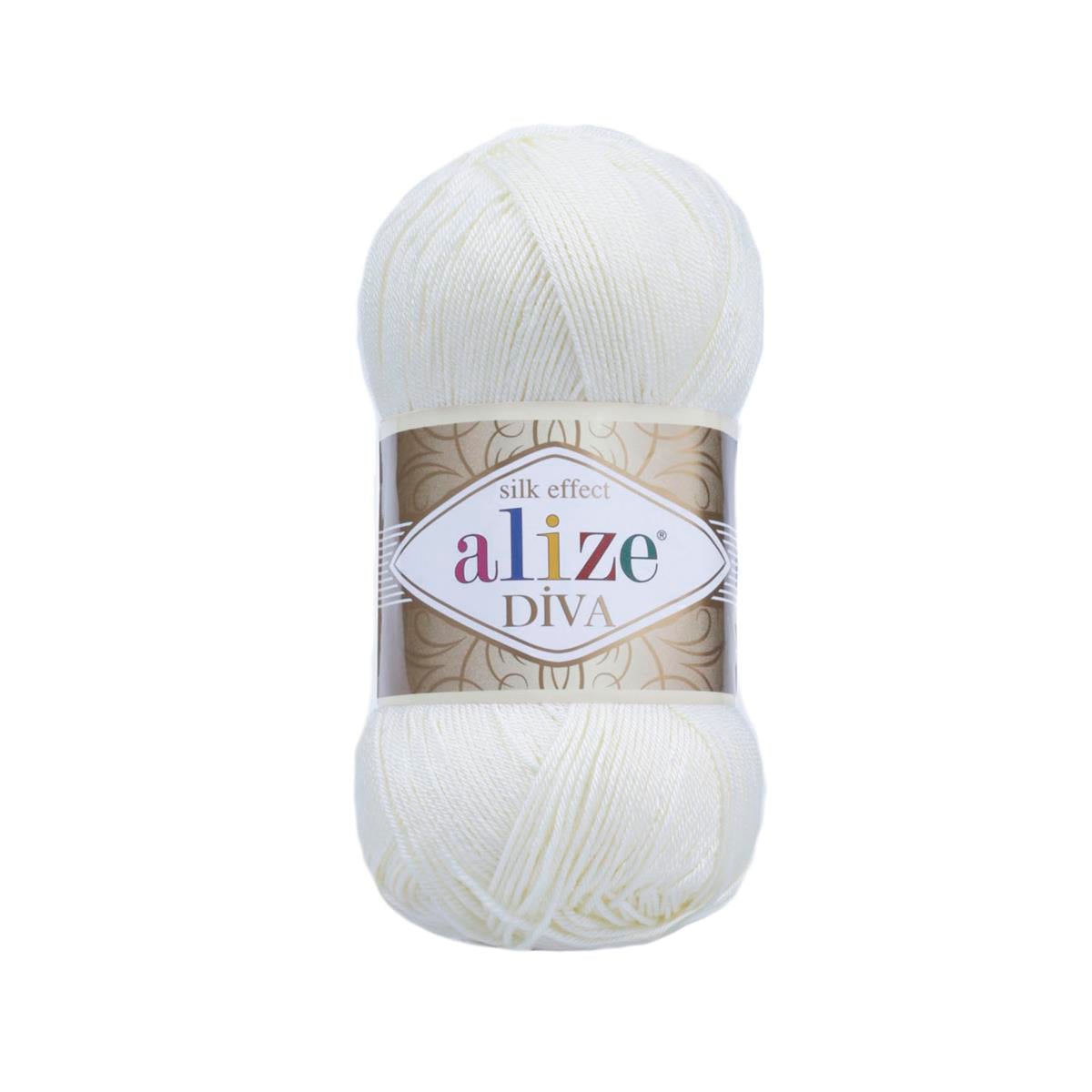 Alize Diva Yarn 100g 1055 – Microfiber Acrylic Yarn for Knitting & Crochet Projects