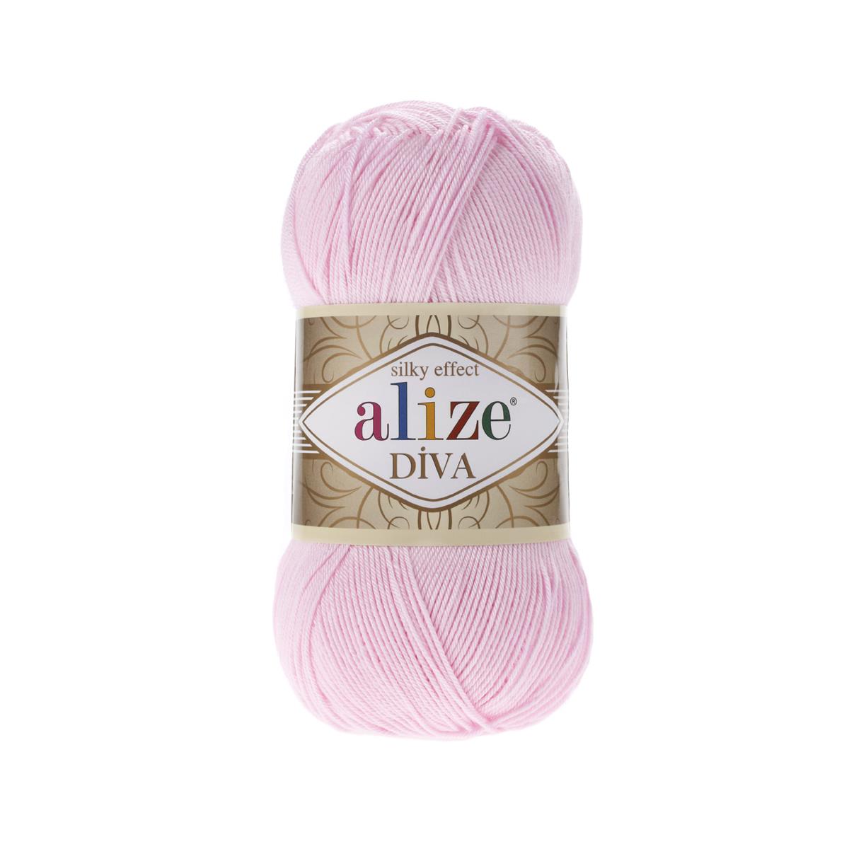 Alize Diva Yarn 100g 185 – Microfiber Acrylic Yarn for Knitting & Crochet Projects