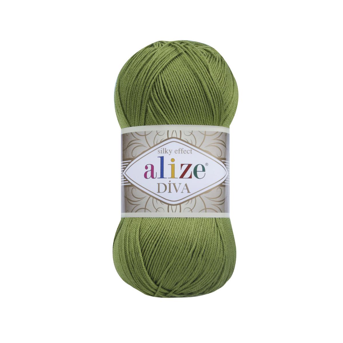 Alize Diva Yarn 100g 210 – Microfiber Acrylic Yarn for Knitting & Crochet Projects