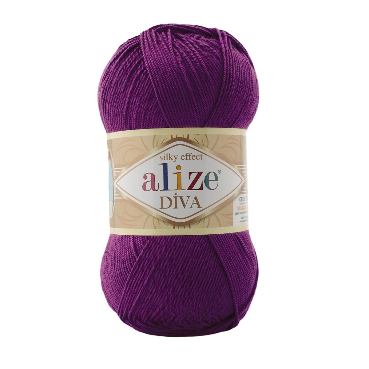 Alize Diva Yarn 100g 297 – Microfiber Acrylic Yarn for Knitting & Crochet Projects