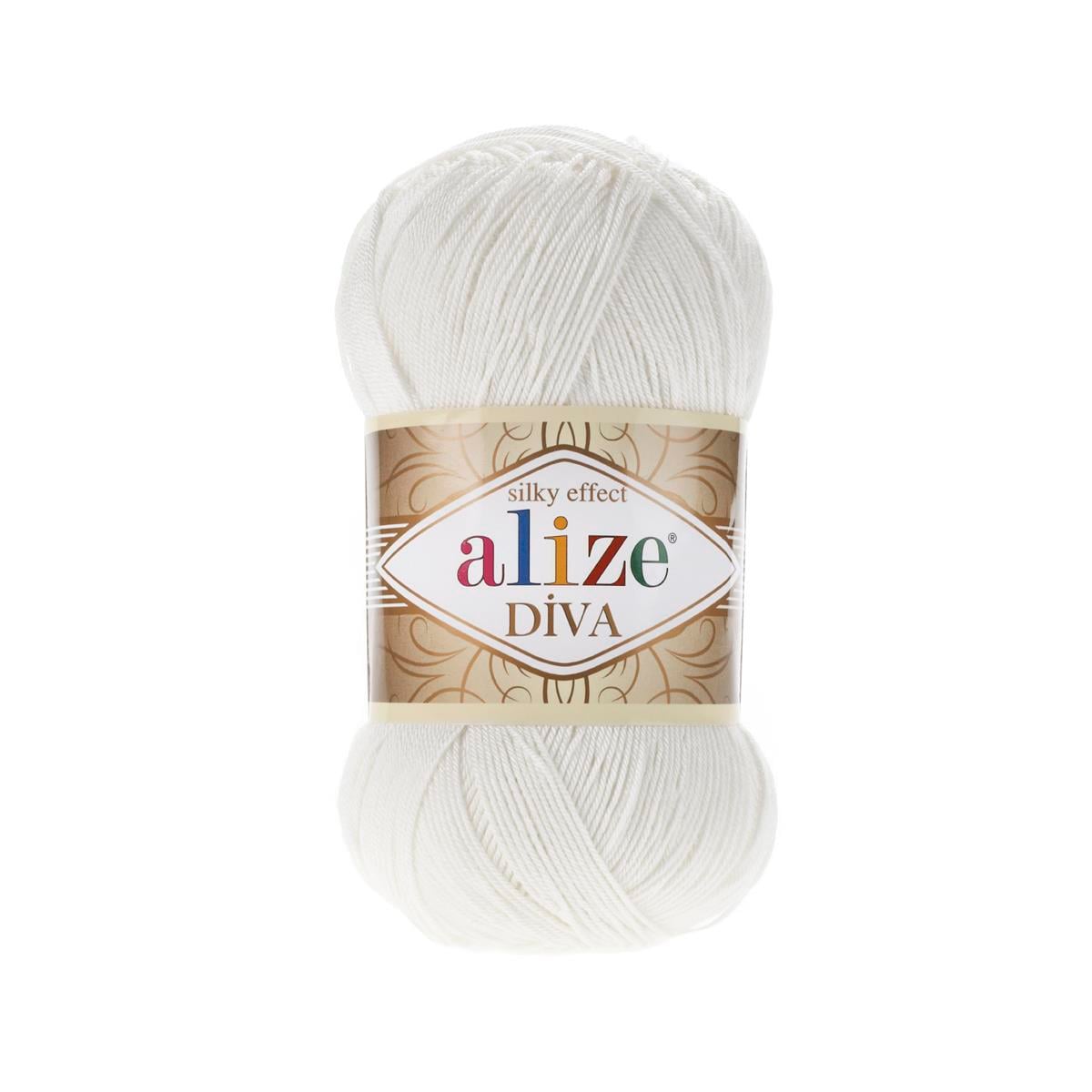 Alize Diva Yarn 100g 450 – Microfiber Acrylic Yarn for Knitting & Crochet Projects