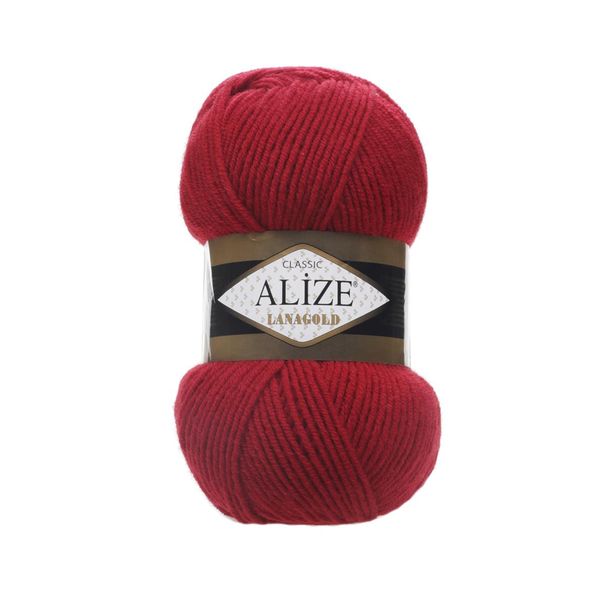 Alize Lanagold Classic Yarn 100g 56 – Wool Blend Yarn for Knitting & Crochet Projects