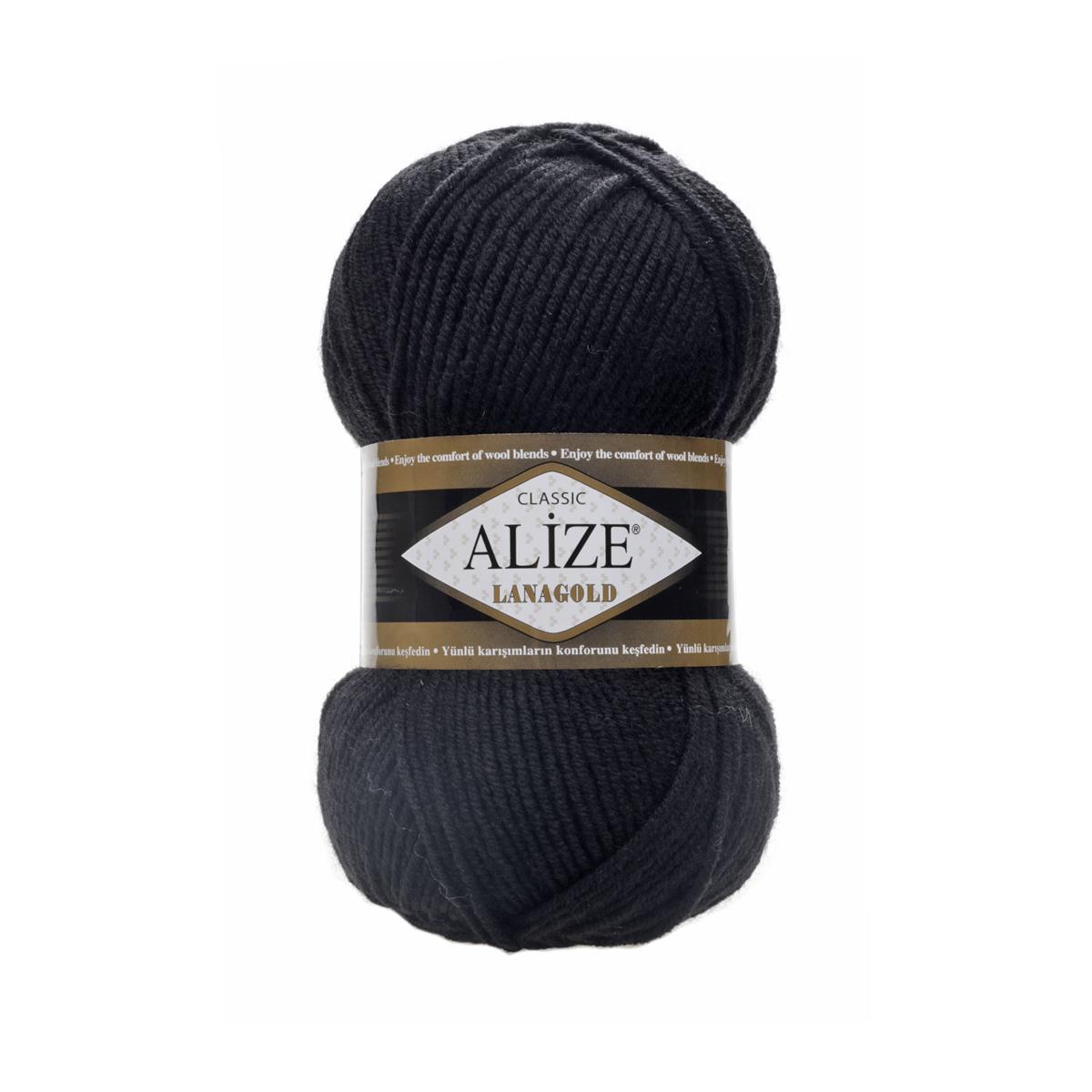 Alize Lanagold Classic Yarn 100g 60 – Wool Blend Yarn for Knitting & Crochet Projects
