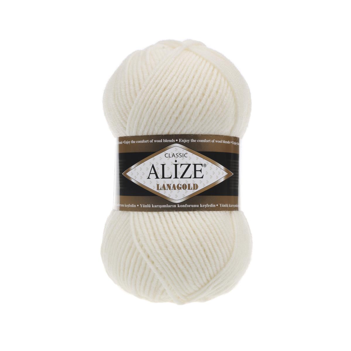 Alize Lanagold Classic Yarn 100g 62 – Wool Blend Yarn for Knitting & Crochet Projects