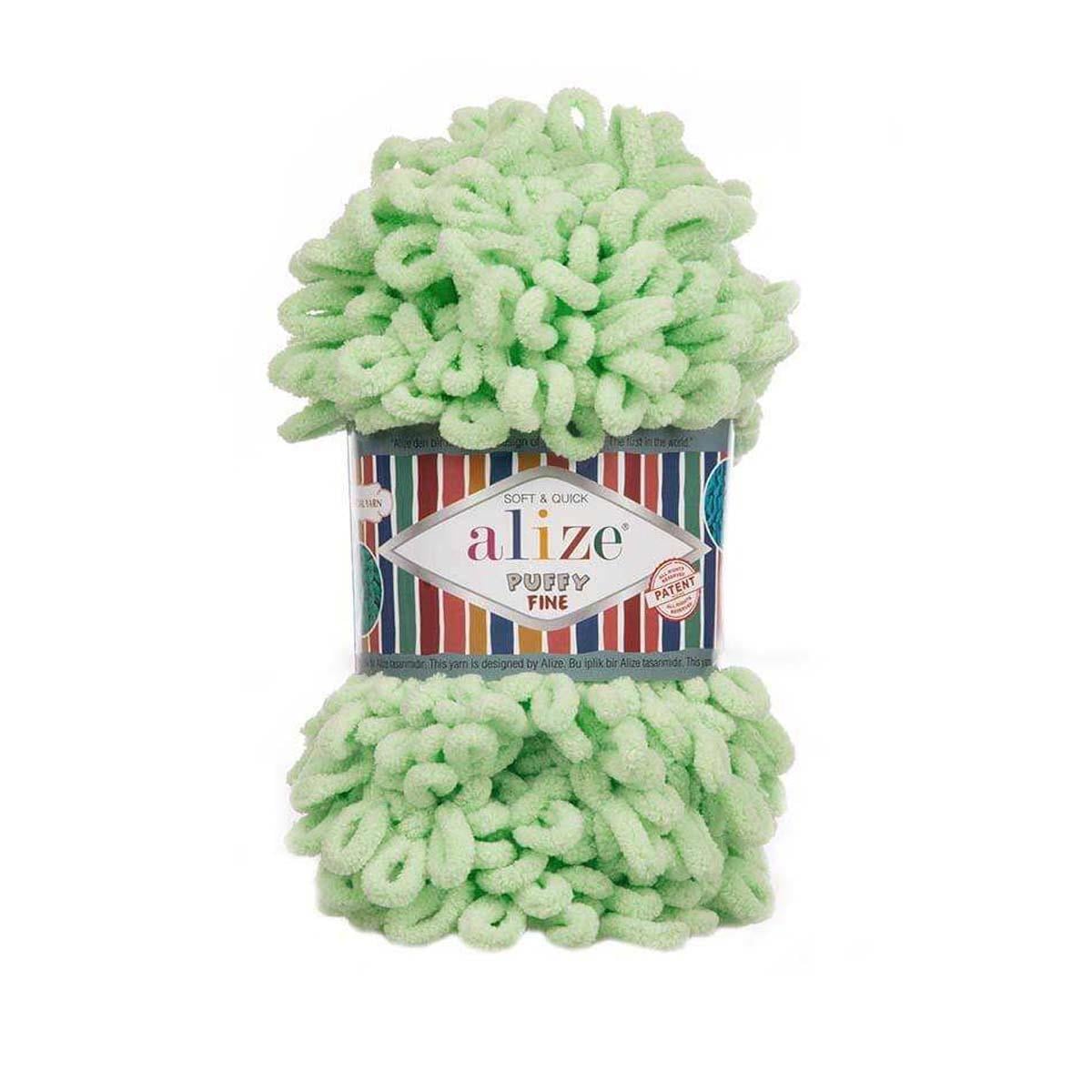 Alize Puffy Fine Loop Yarn 100g 516 – Soft Fine Loop Yarn for Baby Blankets, Cushion Covers & Arm Knitting Projects