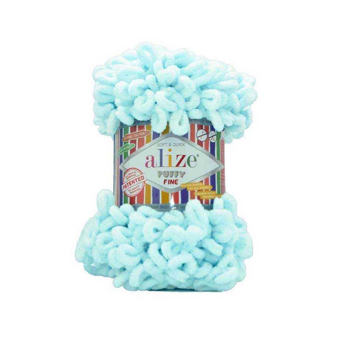 Alize Puffy Fine Loop Yarn 100g 522 – Soft Fine Loop Yarn for Baby Blankets, Cushion Covers & Arm Knitting Projects