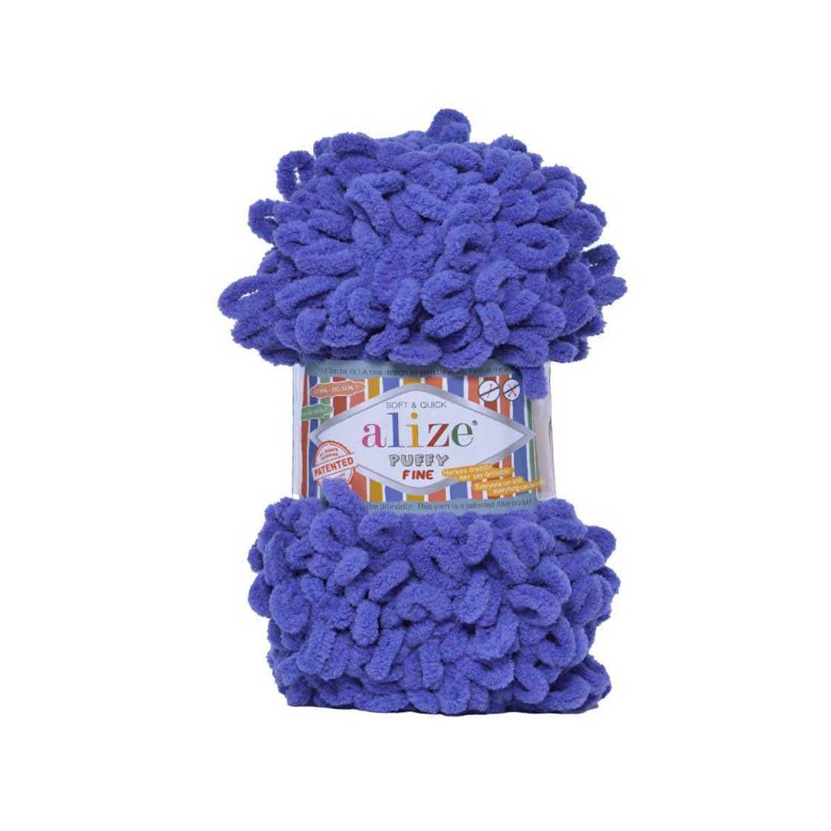 Alize Puffy Fine Loop Yarn 100g 851 – Soft Fine Loop Yarn for Baby Blankets, Cushion Covers & Arm Knitting Projects