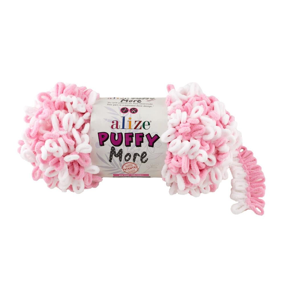 Alize Puffy More Loop Yarn 150g 6267 – Loop Yarn for Hand Knitting Blankets, Scarves & Baby Projects