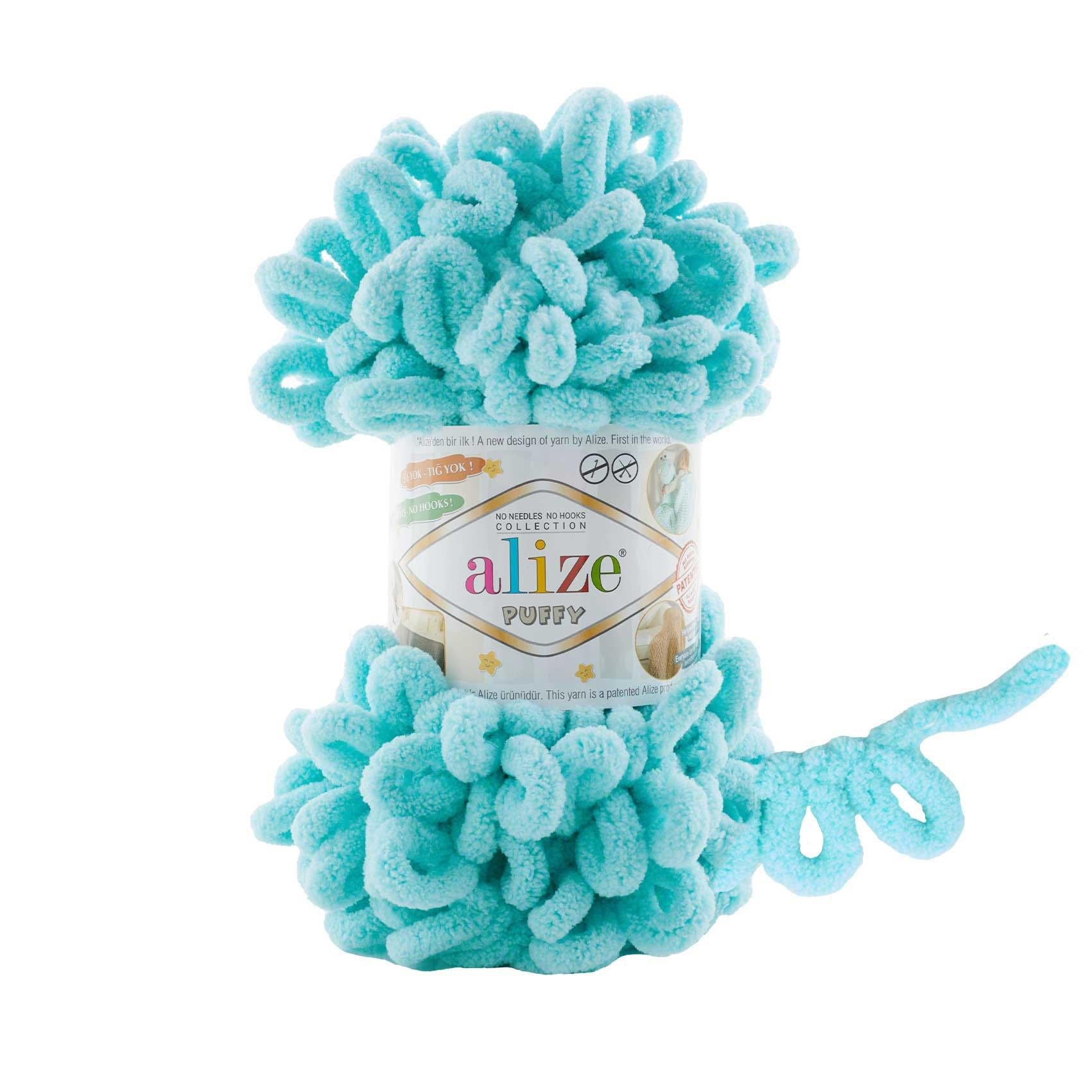 Alize Puffy Loop Yarn 100g 128 – Soft Loop Yarn for Baby Blankets, Cushions & Arm Knitting Projects