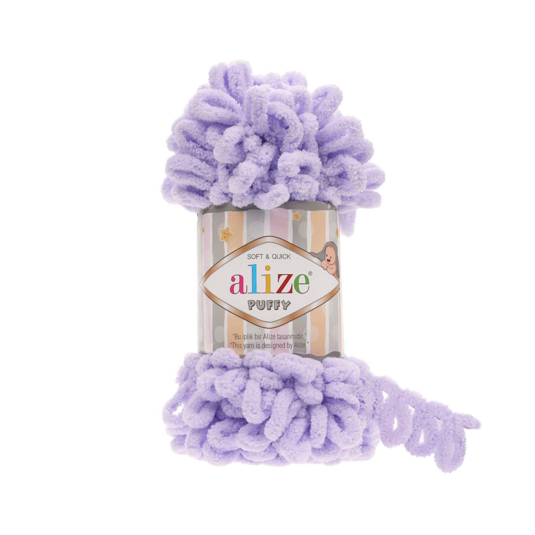Alize Puffy Loop Yarn 100g 146 – Soft Loop Yarn for Baby Blankets, Cushions & Arm Knitting Projects