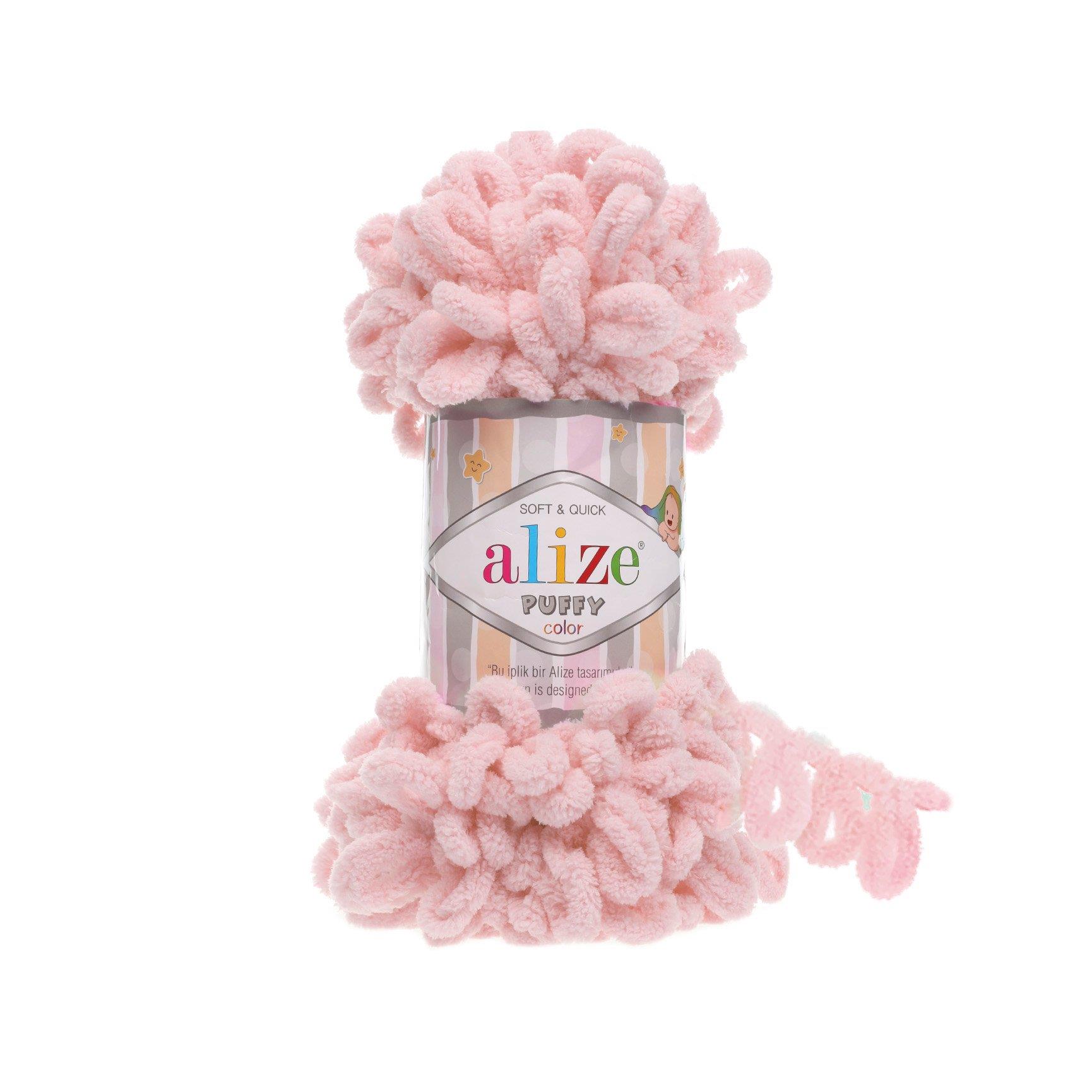 Alize Puffy Loop Yarn 100g 161 – Soft Loop Yarn for Baby Blankets, Cushions & Arm Knitting Projects