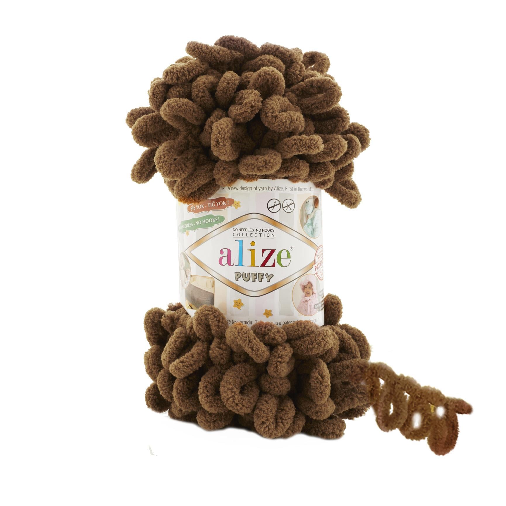 Alize Puffy Loop Yarn 100g 321 – Soft Loop Yarn for Baby Blankets, Cushions & Arm Knitting Projects