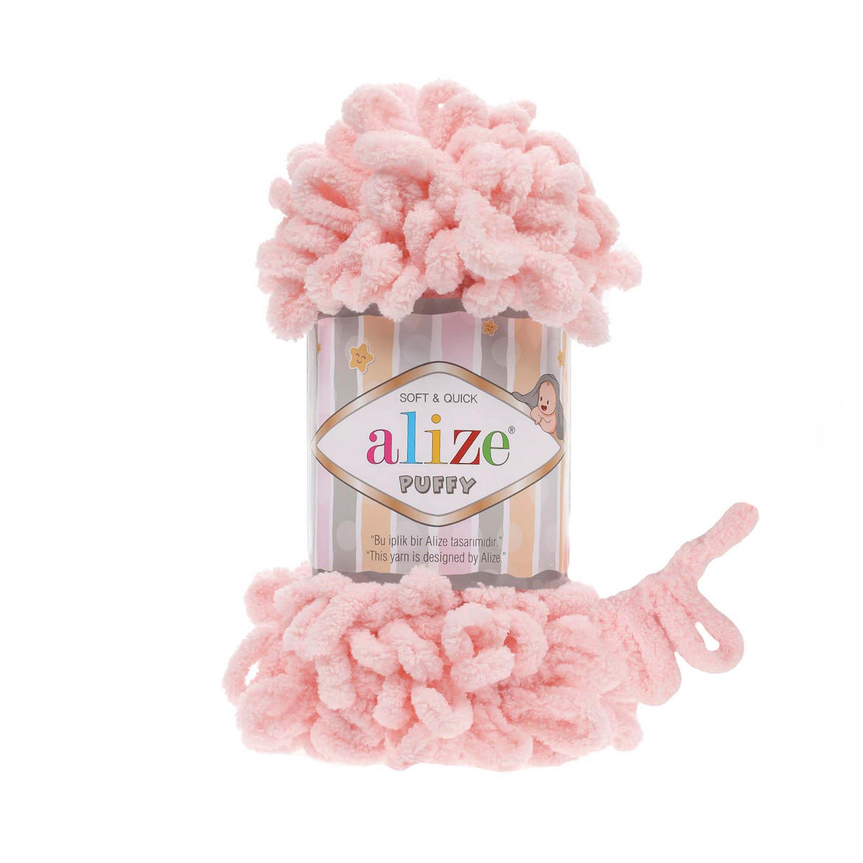 Alize Puffy Loop Yarn 100g 340 – Soft Loop Yarn for Baby Blankets, Cushions & Arm Knitting Projects