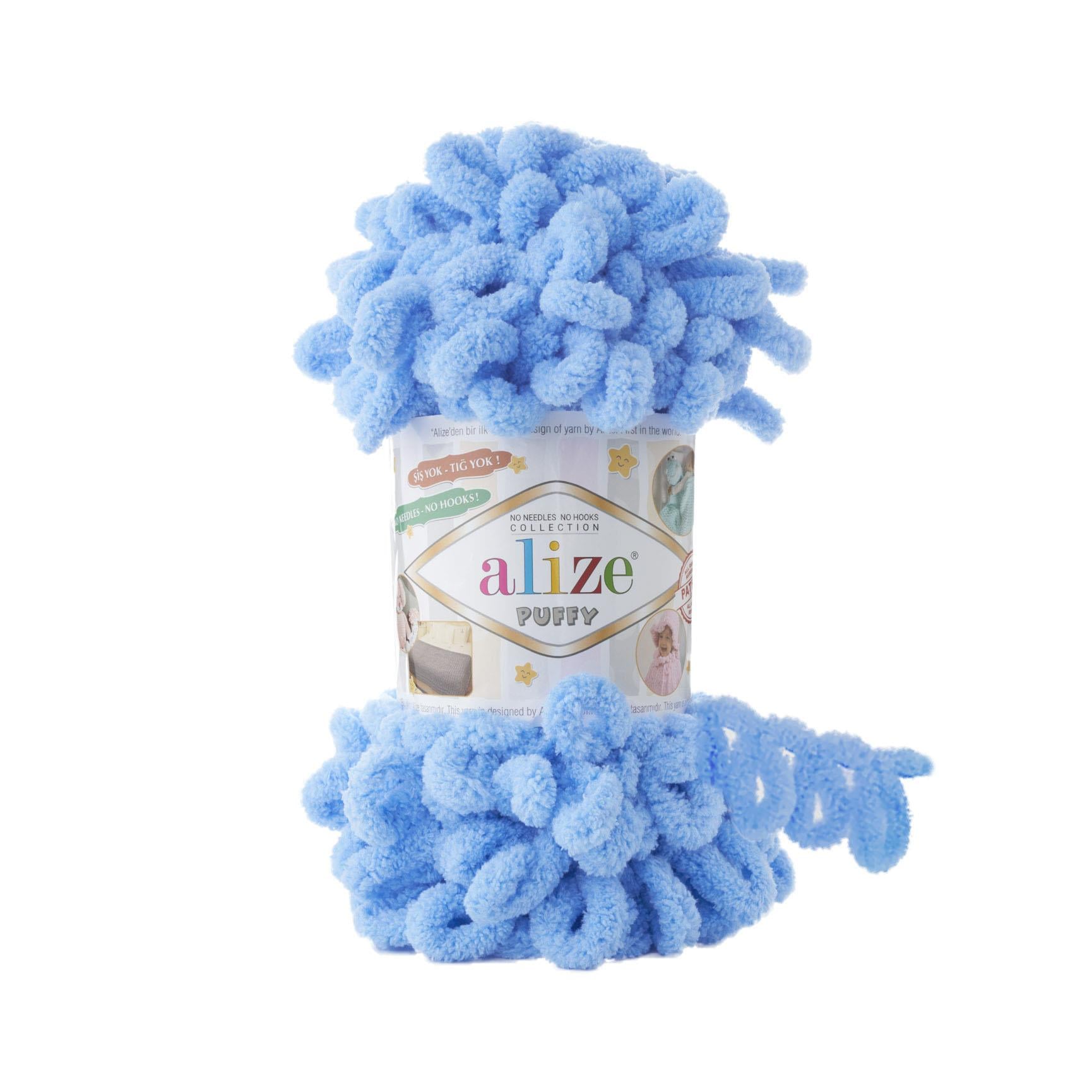Alize Puffy Loop Yarn 100g 342 – Soft Loop Yarn for Baby Blankets, Cushions & Arm Knitting Projects