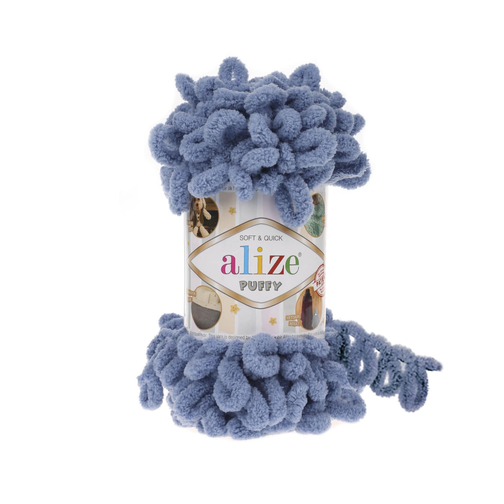 Alize Puffy Loop Yarn 100g 374 – Soft Loop Yarn for Baby Blankets, Cushions & Arm Knitting Projects