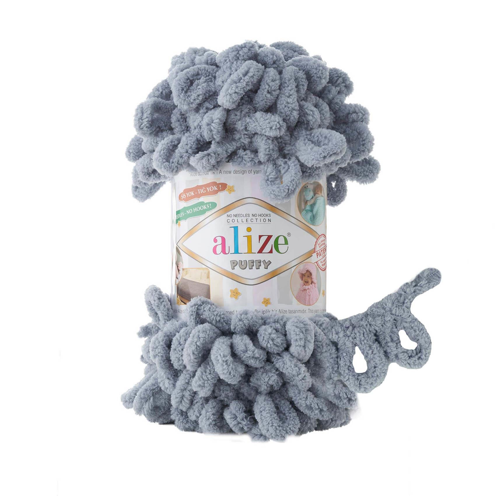 Alize Puffy Loop Yarn 100g 428 – Soft Loop Yarn for Baby Blankets, Cushions & Arm Knitting Projects
