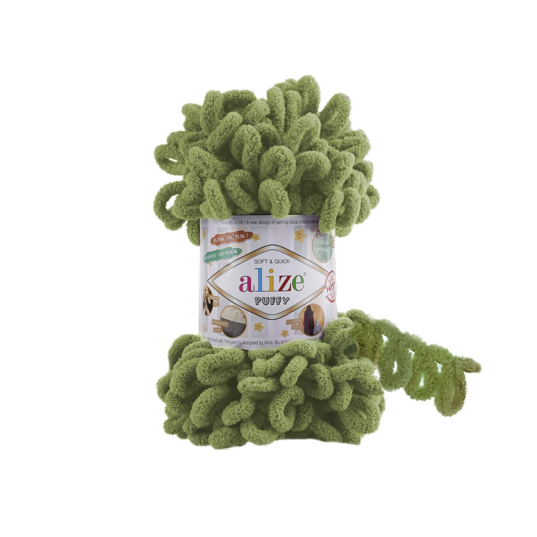 Alize Puffy Loop Yarn 100g 485 – Soft Loop Yarn for Baby Blankets, Cushions & Arm Knitting Projects