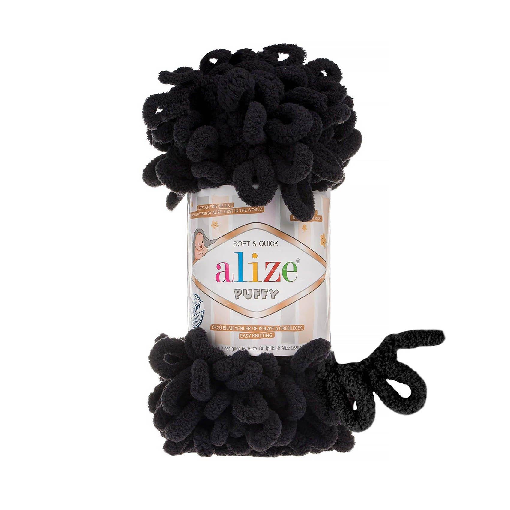 Alize Puffy Loop Yarn 100g 60 – Soft Loop Yarn for Baby Blankets, Cushions & Arm Knitting Projects