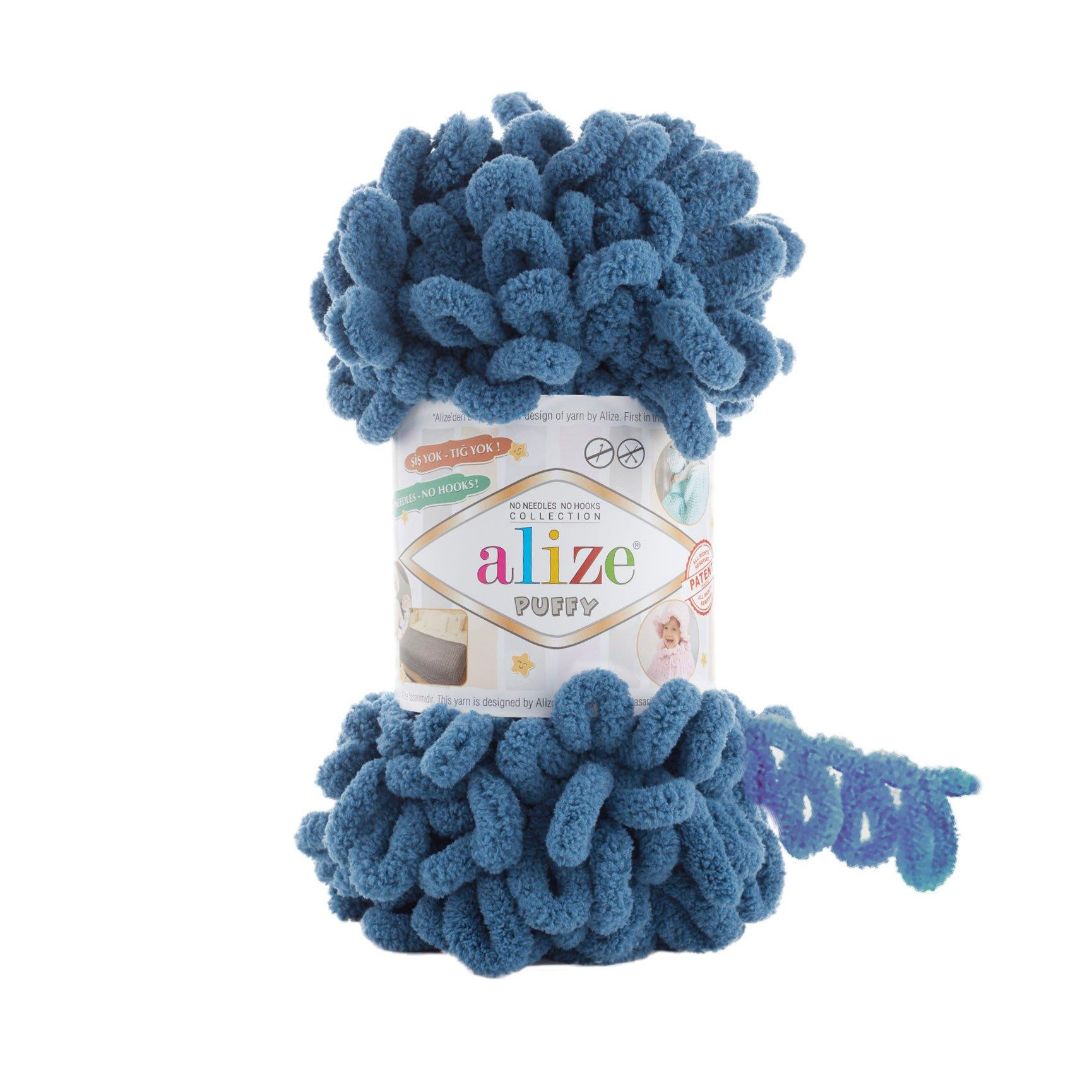 Alize Puffy Loop Yarn 100g 937 – Soft Loop Yarn for Baby Blankets, Cushions & Arm Knitting Projects