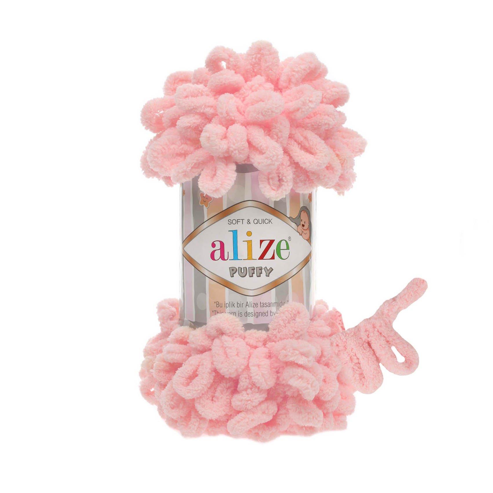 Alize Puffy Loop Yarn 100g 968 – Soft Loop Yarn for Baby Blankets, Cushions & Arm Knitting Projects