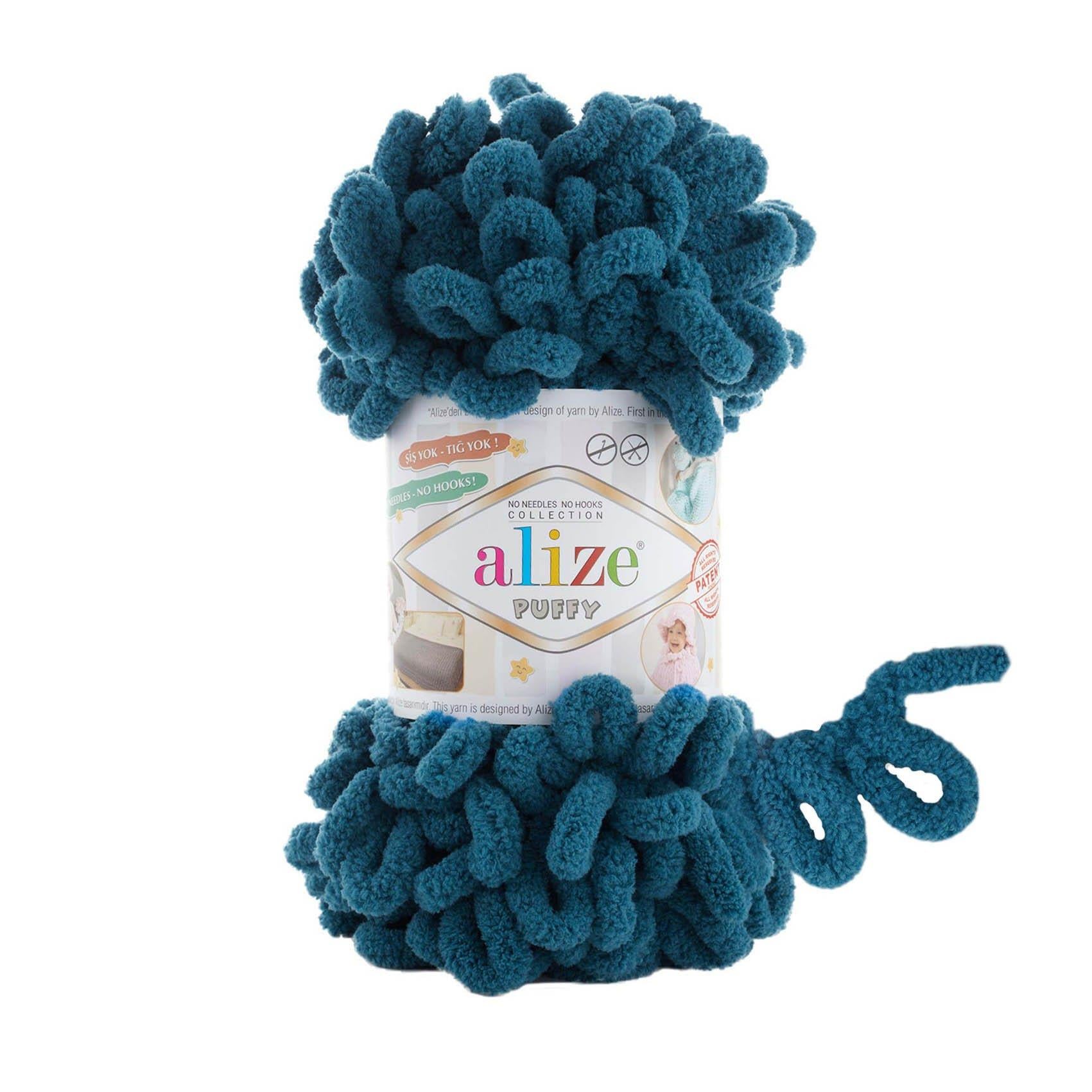 Alize Puffy Loop Yarn 100g 646 – Soft Loop Yarn for Baby Blankets, Cushions & Arm Knitting Projects