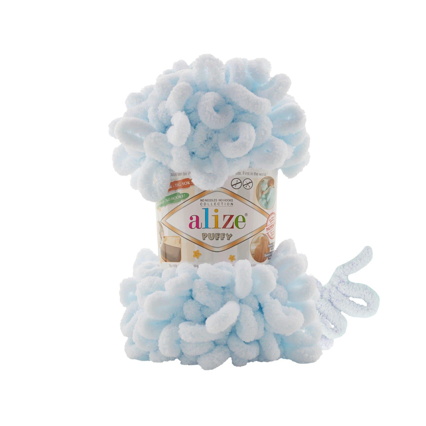 Alize Puffy Loop Yarn 100g 730 – Soft Loop Yarn for Baby Blankets, Cushions & Arm Knitting Projects
