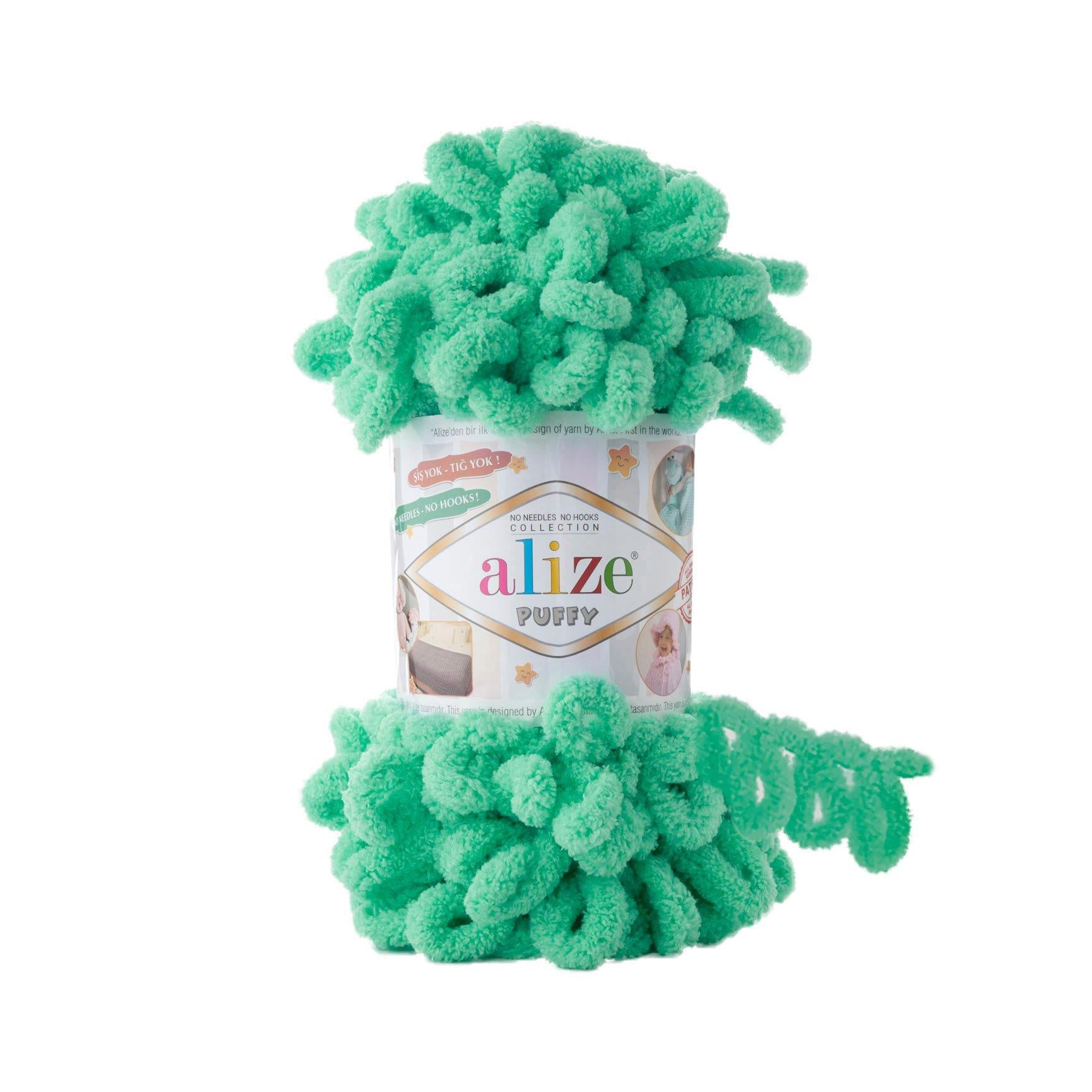 Alize Puffy Loop Yarn 100g 741 – Soft Loop Yarn for Baby Blankets, Cushions & Arm Knitting Projects