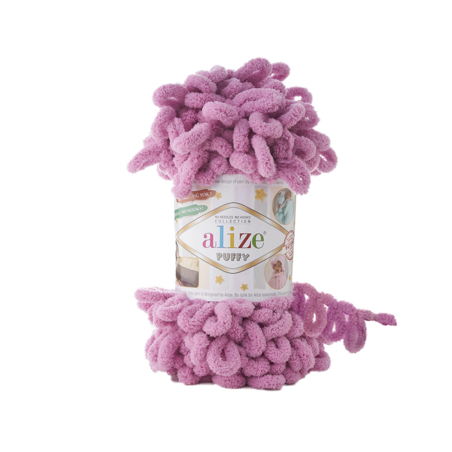 Alize Puffy Loop Yarn 100g 98 – Soft Loop Yarn for Baby Blankets, Cushions & Arm Knitting Projects