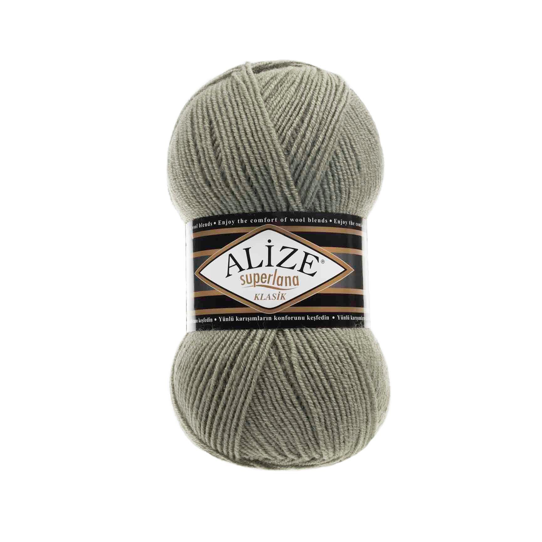 Alize Superlana Klasik Yarn 100g 138 – Wool Acrylic Blend Yarn for Sweaters, Scarves & Knitting Projects