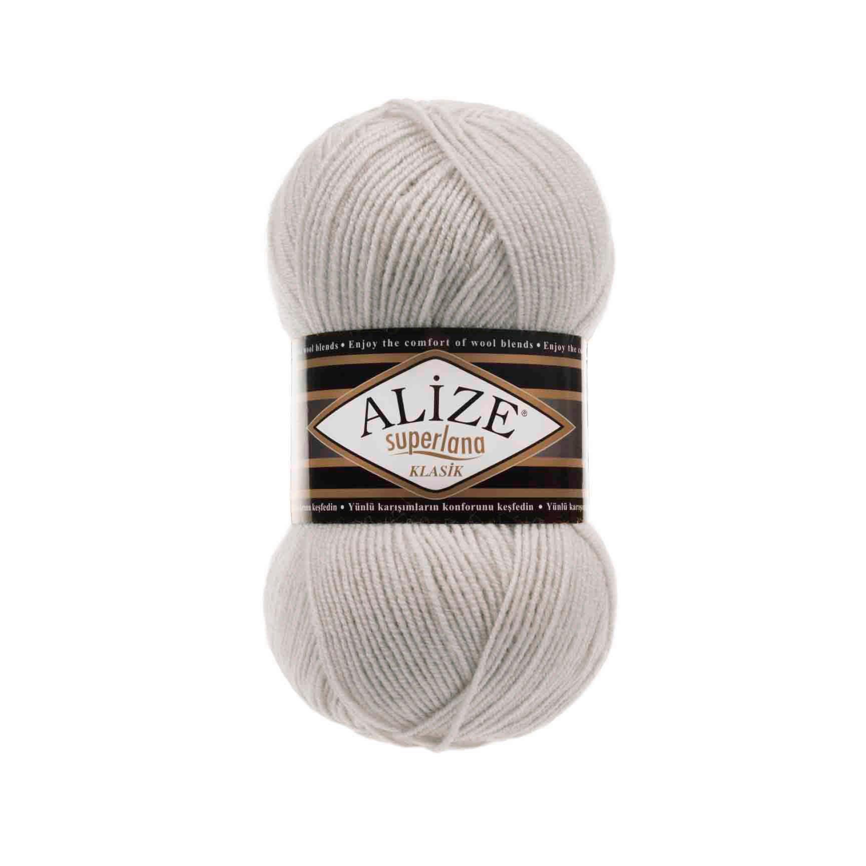 Alize Superlana Klasik Yarn 100g 208 – Wool Acrylic Blend Yarn for Sweaters, Scarves & Knitting Projects