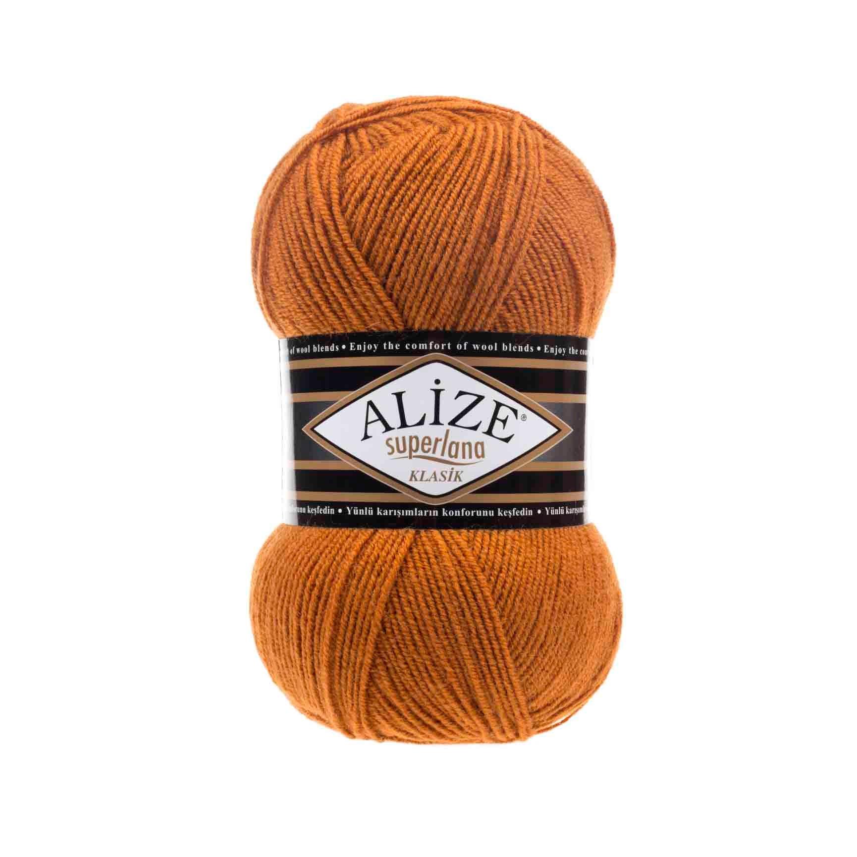 Alize Superlana Klasik Yarn 100g 234 – Wool Acrylic Blend Yarn for Sweaters, Scarves & Knitting Projects