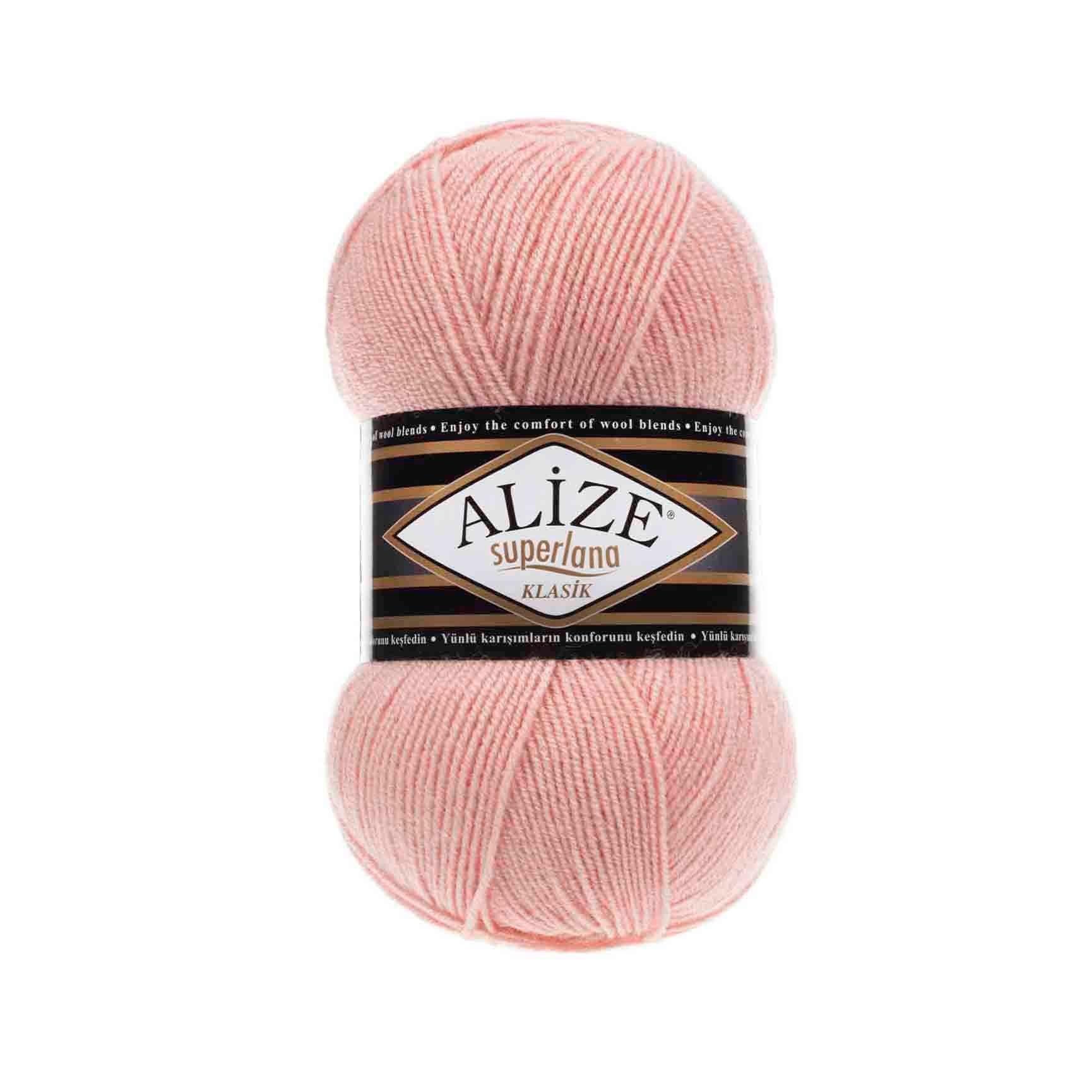 Alize Superlana Klasik Yarn 100g 363 – Wool Acrylic Blend Yarn for Sweaters, Scarves & Knitting Projects