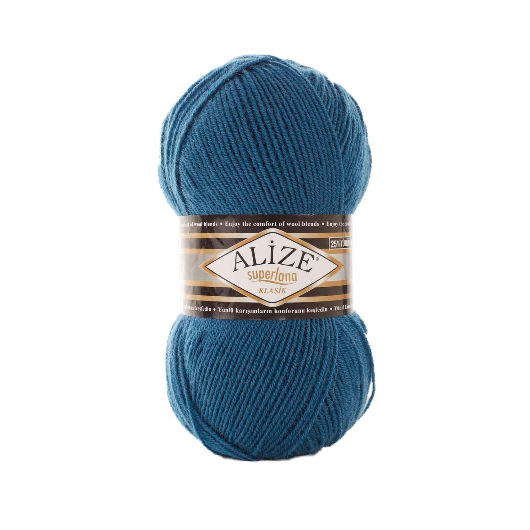 Alize Superlana Klasik Yarn 100g 403 – Wool Acrylic Blend Yarn for Sweaters, Scarves & Knitting Projects