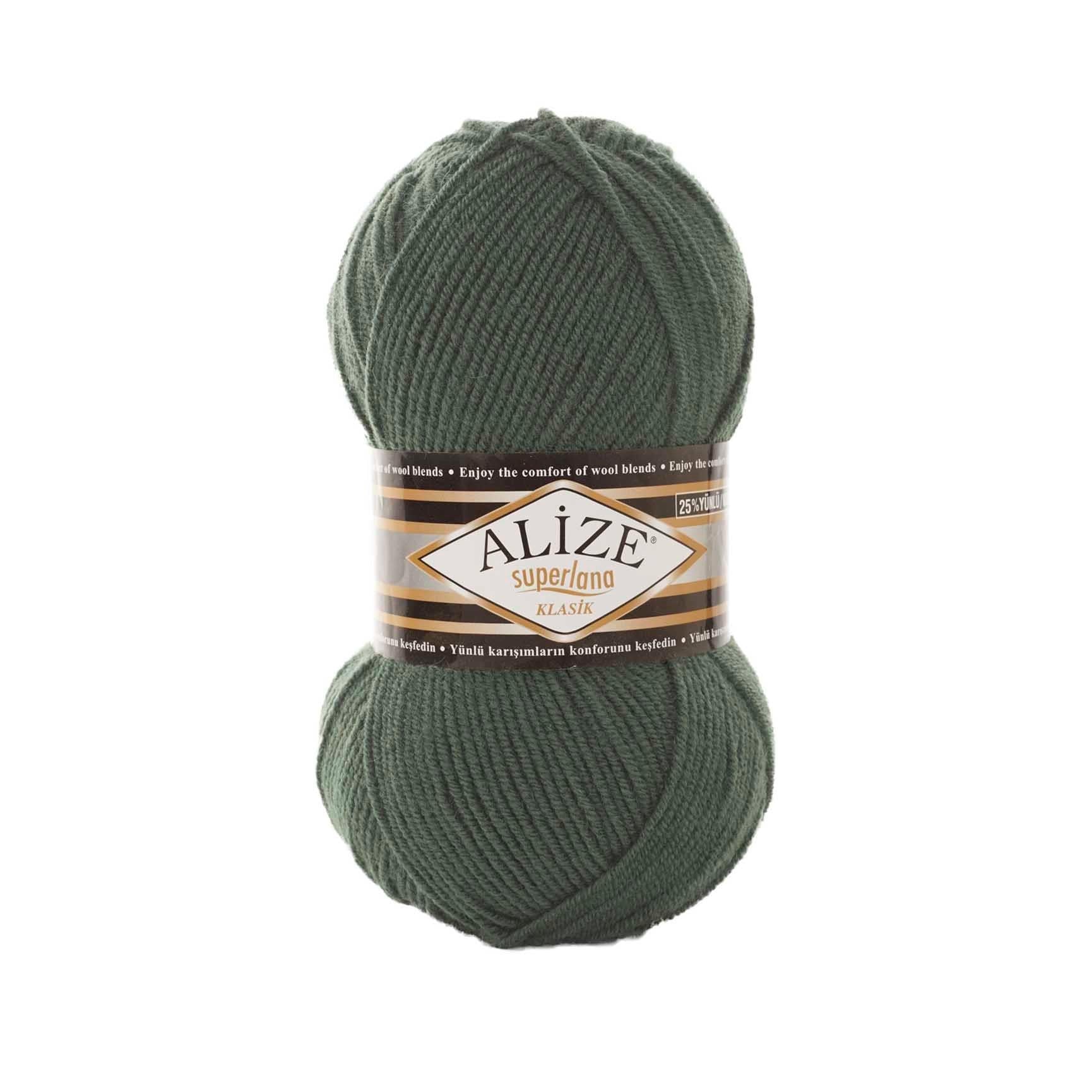 Alize Superlana Klasik Yarn 100g 469 – Wool Acrylic Blend Yarn for Sweaters, Scarves & Knitting Projects