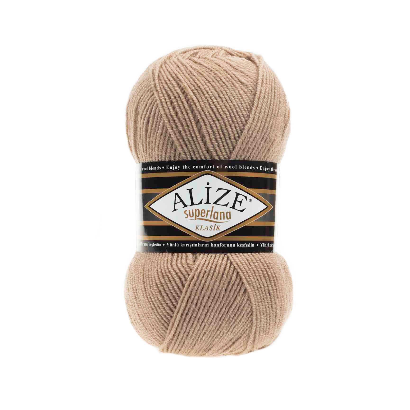 Alize Superlana Klasik Yarn 100g 5 – Wool Acrylic Blend Yarn for Sweaters, Scarves & Knitting Projects