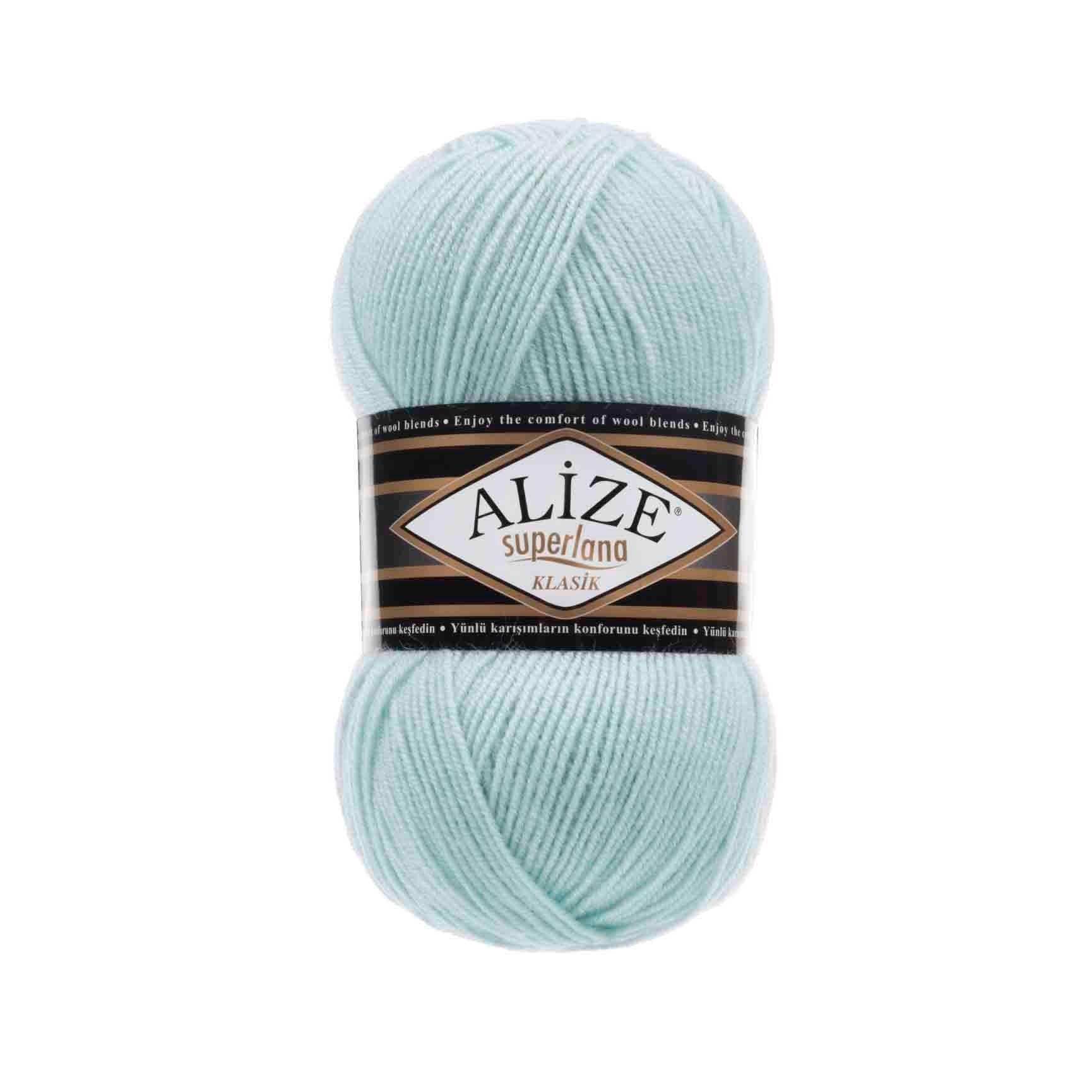 Alize Superlana Klasik Yarn 100g 514 – Wool Acrylic Blend Yarn for Sweaters, Scarves & Knitting Projects