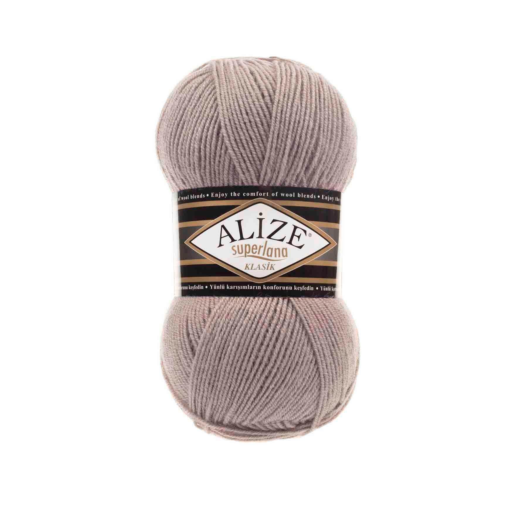 Alize Superlana Klasik Yarn 100g 541 – Wool Acrylic Blend Yarn for Sweaters, Scarves & Knitting Projects
