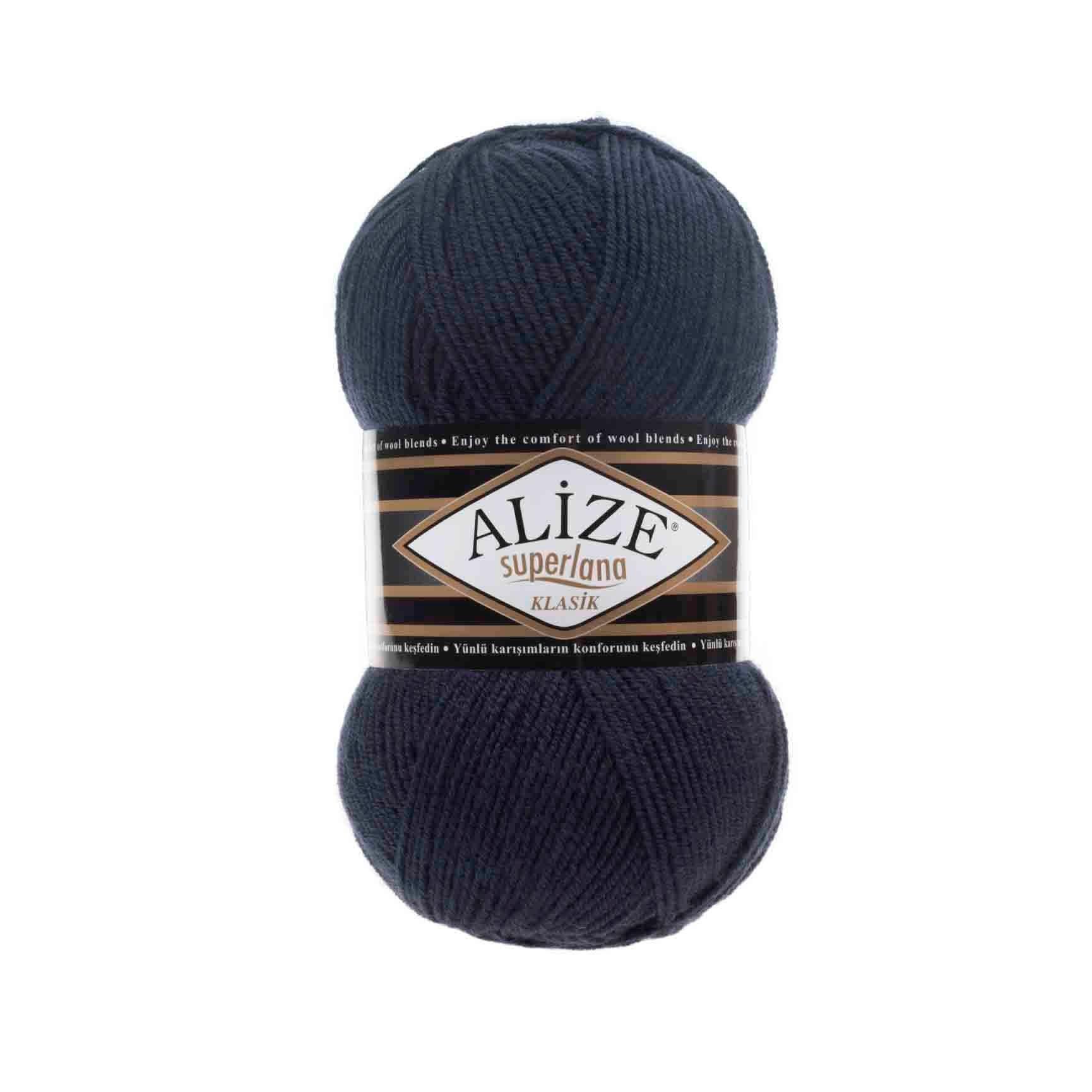 Alize Superlana Klasik Yarn 100g 58 – Wool Acrylic Blend Yarn for Sweaters, Scarves & Knitting Projects