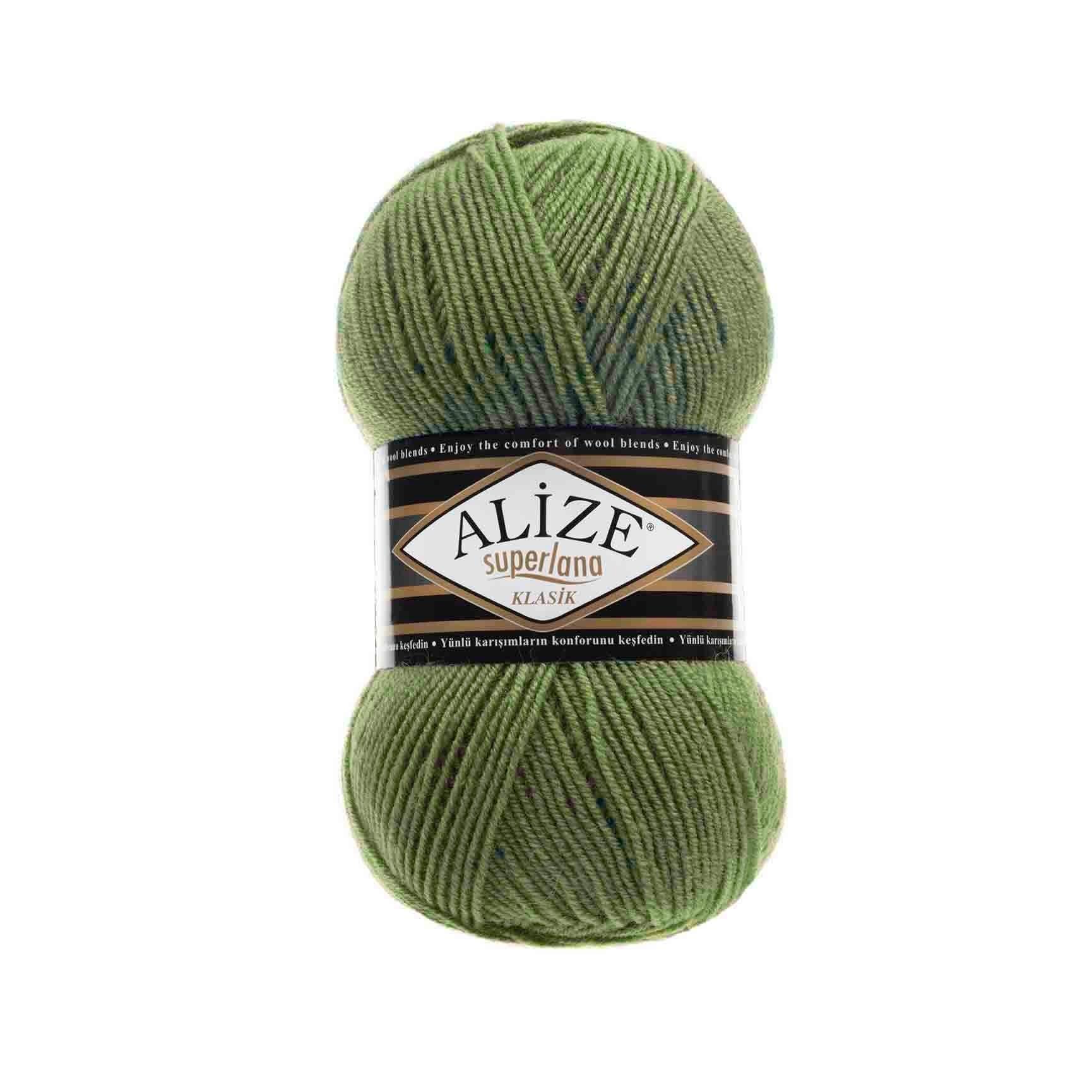 Alize Superlana Klasik Yarn 100g 620 – Wool Acrylic Blend Yarn for Sweaters, Scarves & Knitting Projects