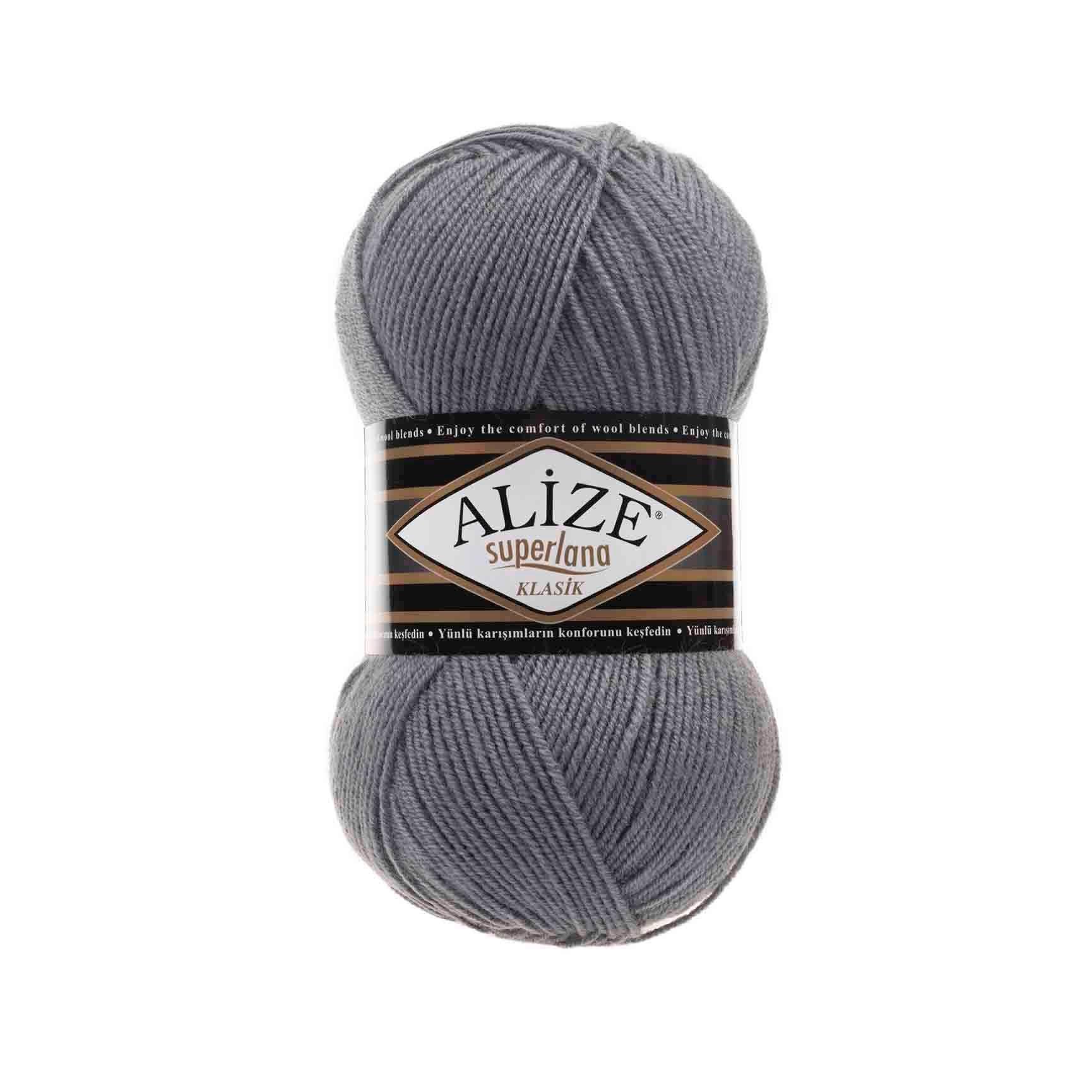 Alize Superlana Klasik Yarn 100g 87 – Wool Acrylic Blend Yarn for Sweaters, Scarves & Knitting Projects