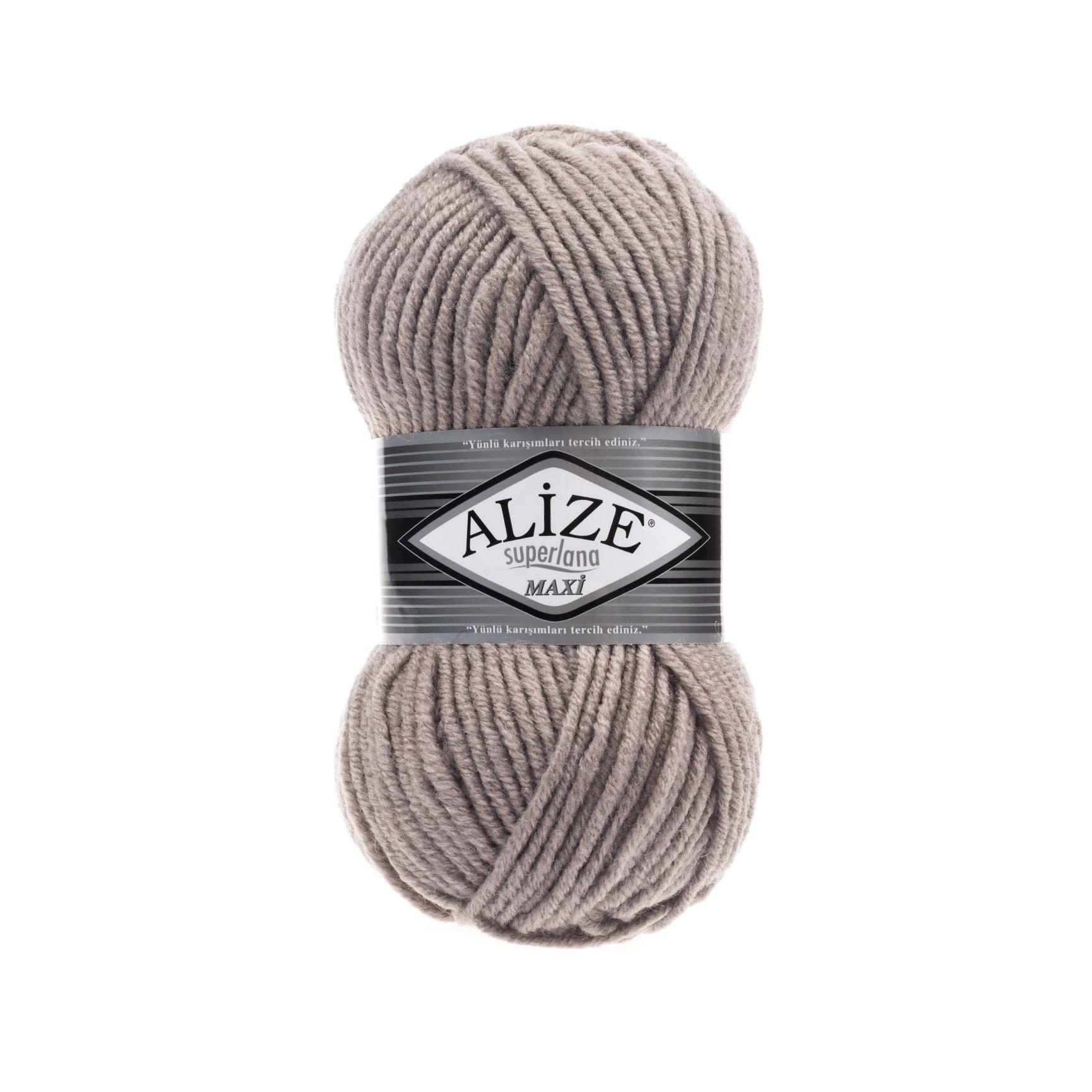 Alize Superlana Maxi Yarn 100g 541 – Super Bulky Wool Blend Yarn for Knitting & Crochet Projects