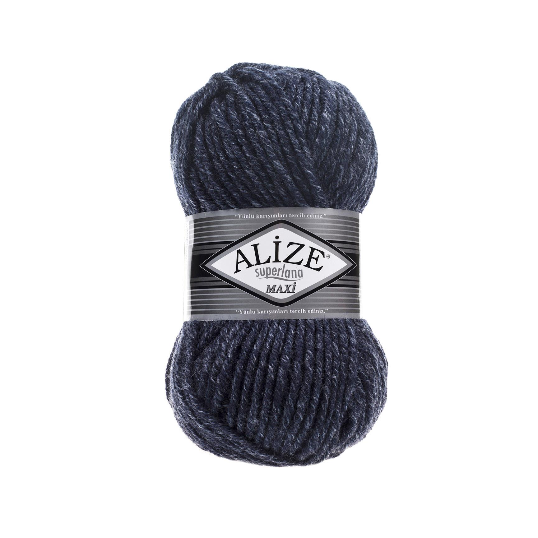 Alize Superlana Maxi Yarn 100g 805 – Super Bulky Wool Blend Yarn for Knitting & Crochet Projects
