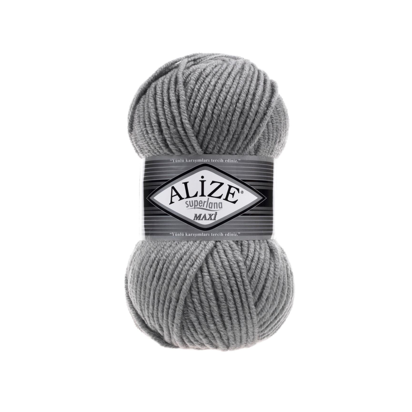 Alize Superlana Maxi Yarn 100g 87 – Super Bulky Wool Blend Yarn for Knitting & Crochet Projects