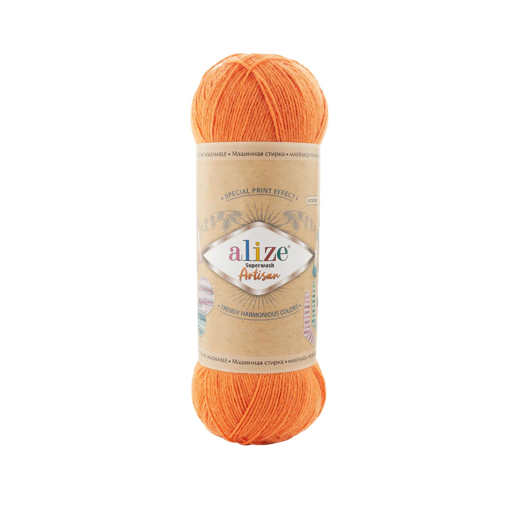 Alize Superwash Artisan Yarn 100g 336 – Superwash Wool Sock Yarn for Knitting & Crochet