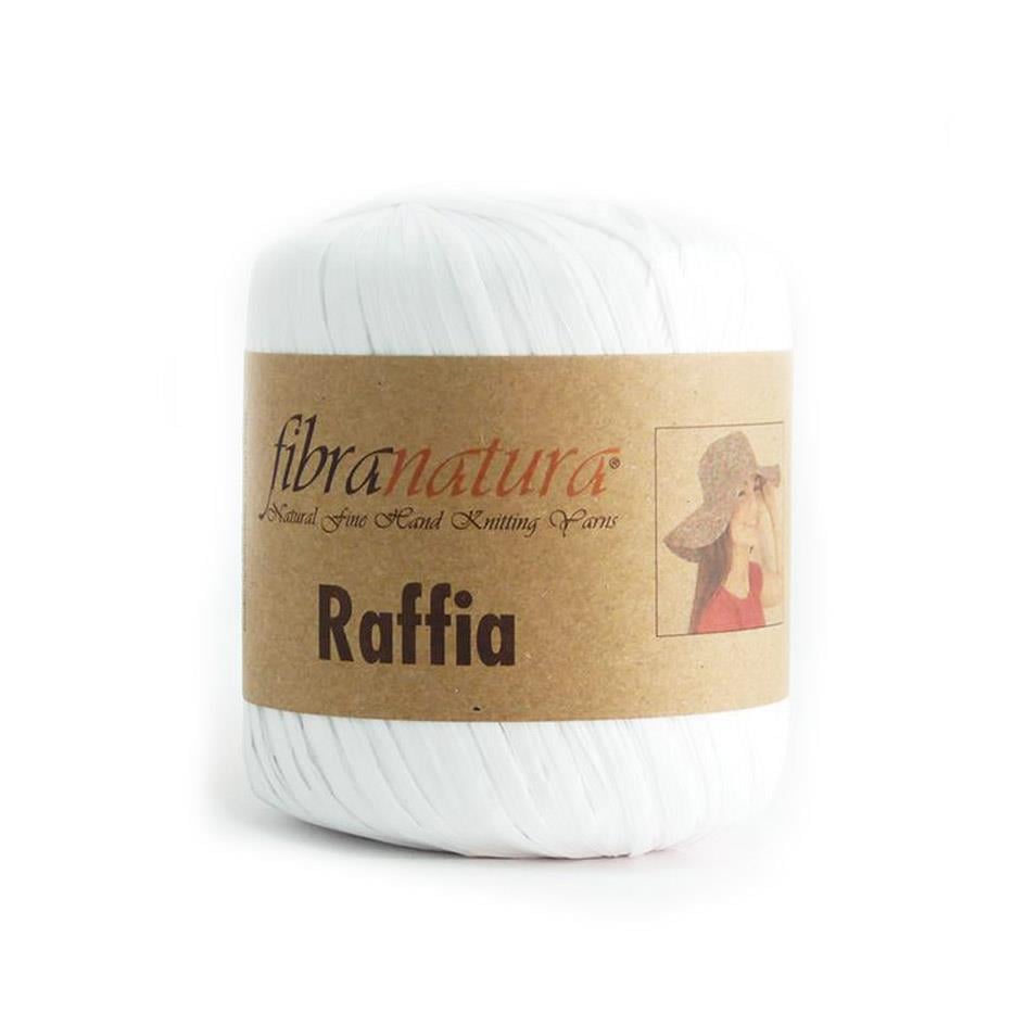 Fibra Natura Raffia Yarn 40g 1 – Natural Paper Raffia Yarn for Bags, Hats & Summer Crochet Projects