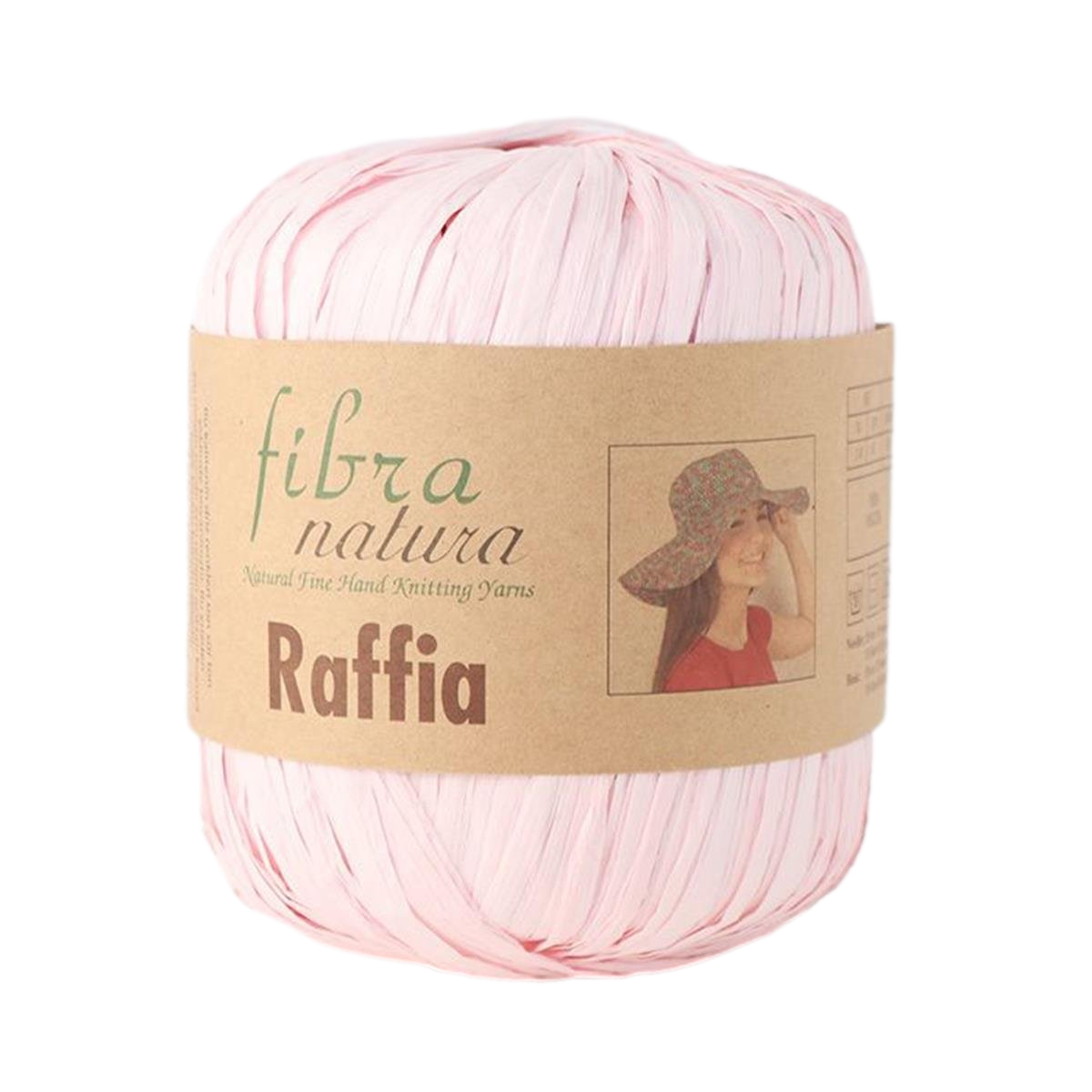 Fibra Natura Raffia Yarn 40g 17 – Natural Paper Raffia Yarn for Bags, Hats & Summer Crochet Projects