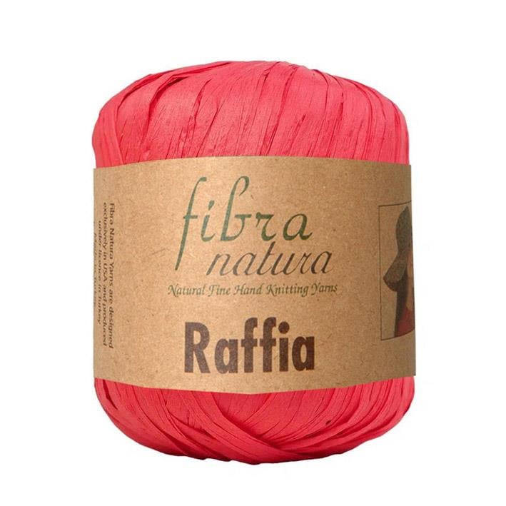Fibra Natura Raffia Yarn 40g 26 – Natural Paper Raffia Yarn for Bags, Hats & Summer Crochet Projects