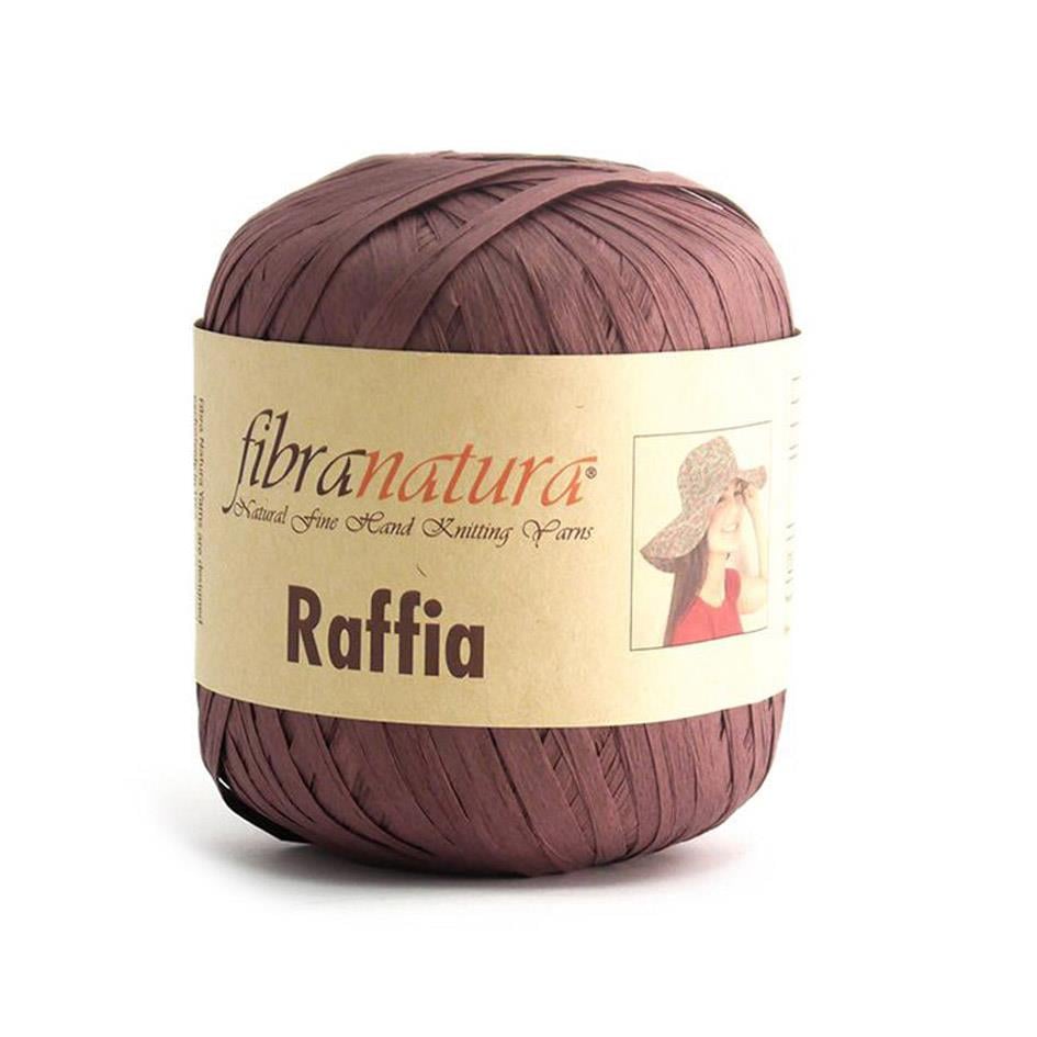 Fibra Natura Raffia Yarn 40g 3 – Natural Paper Raffia Yarn for Bags, Hats & Summer Crochet Projects