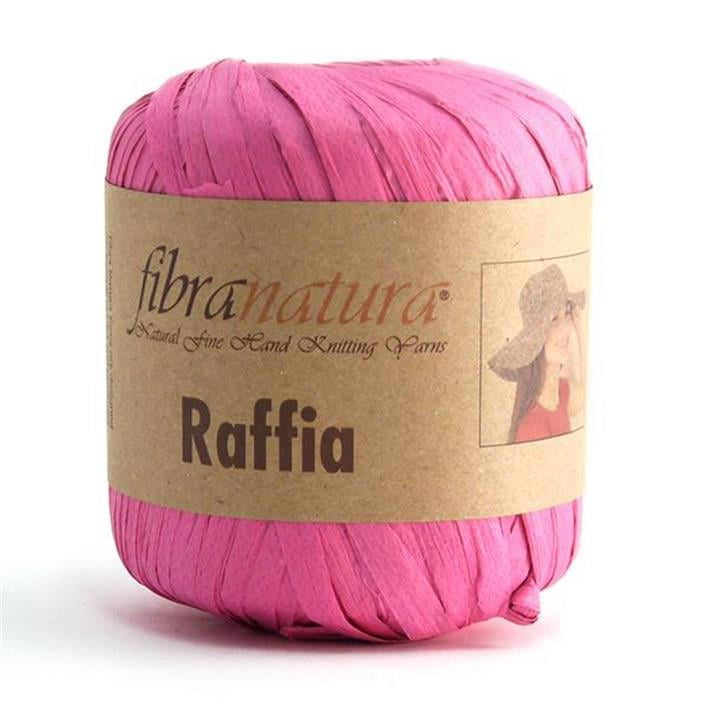 Fibra Natura Raffia Yarn 40g 7 – Natural Paper Raffia Yarn for Bags, Hats & Summer Crochet Projects